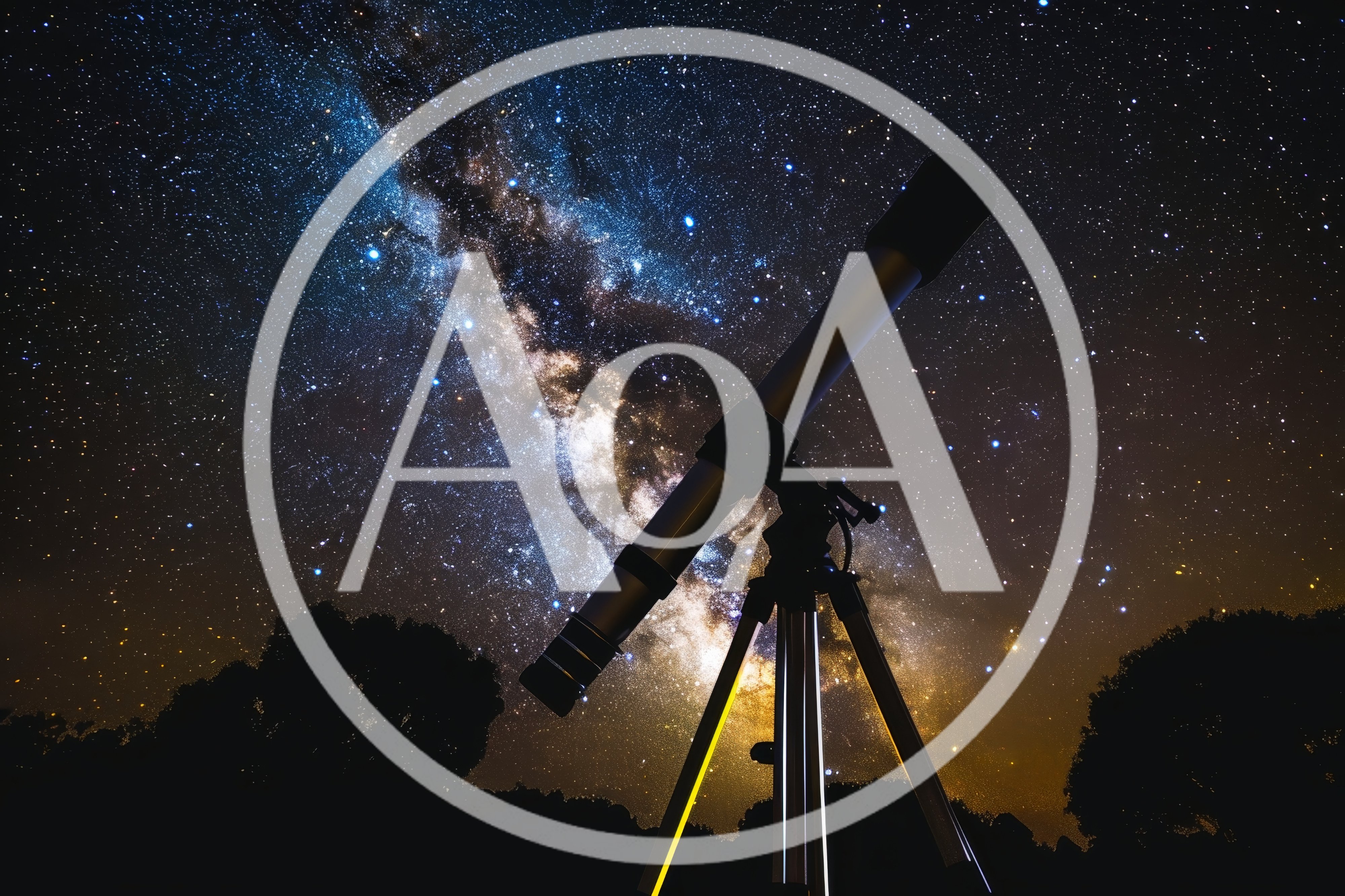 Telescope Pointing At The Milky Way Galaxy
