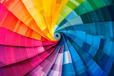Spiral Color Swatch Fan Deck