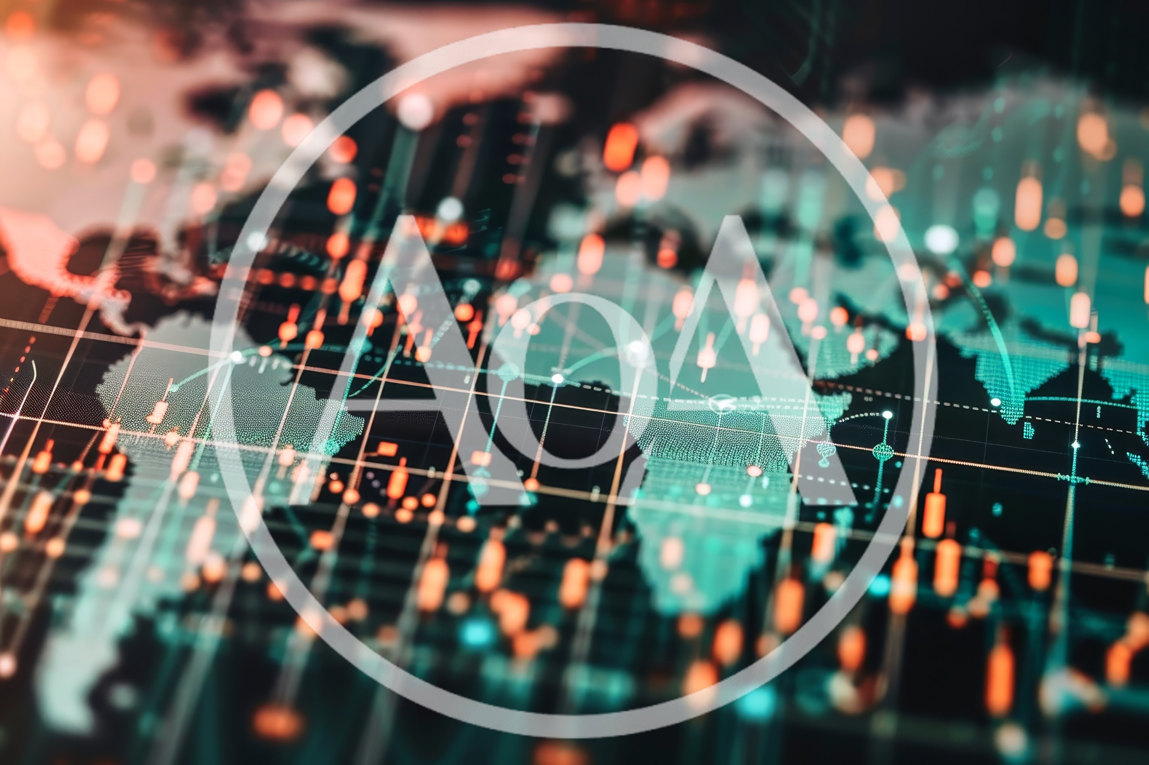 Global Financial Market Data Visualization Map