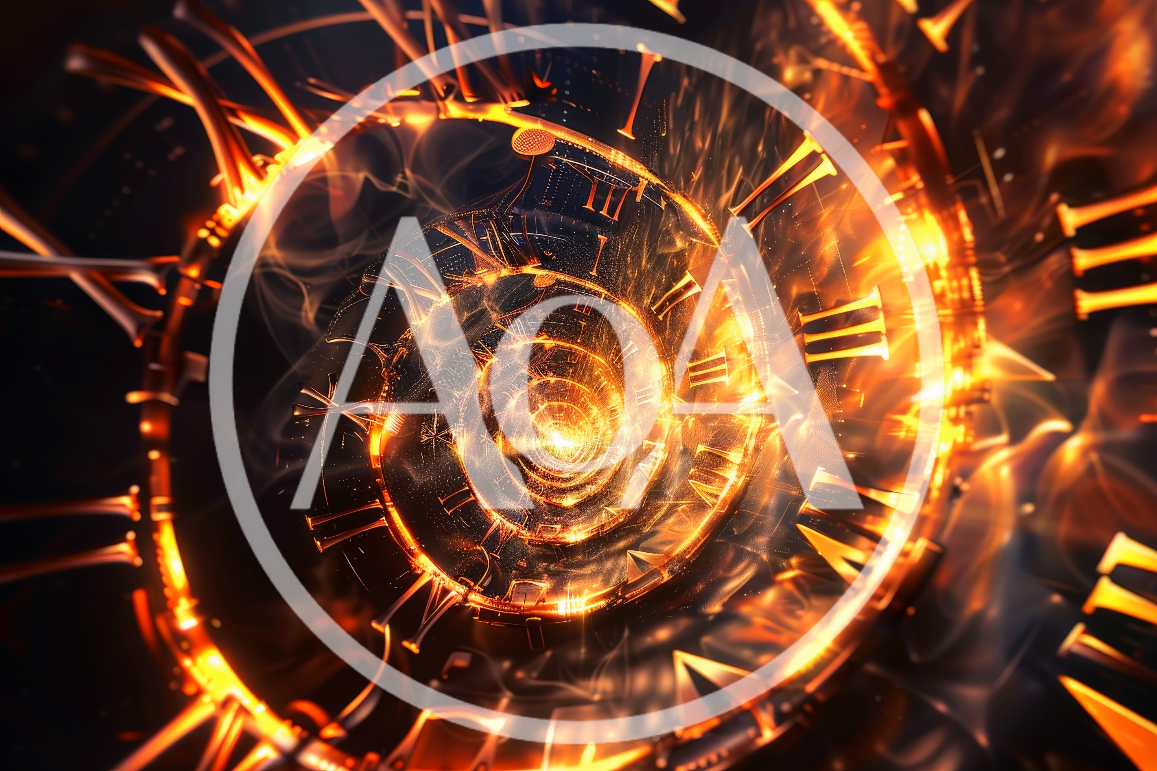 Abstract Golden Clockwork Spiral Time Vortex