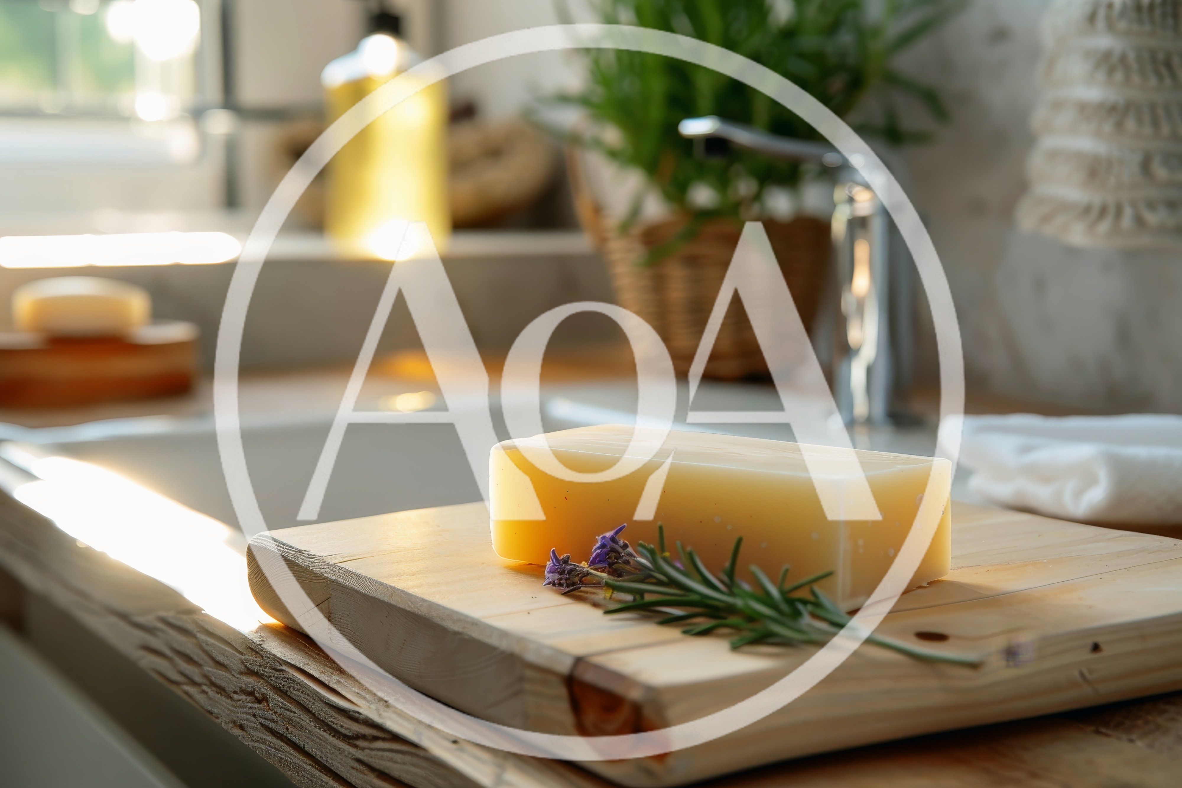 Natural Soap Bar With Lavender And Rosemary