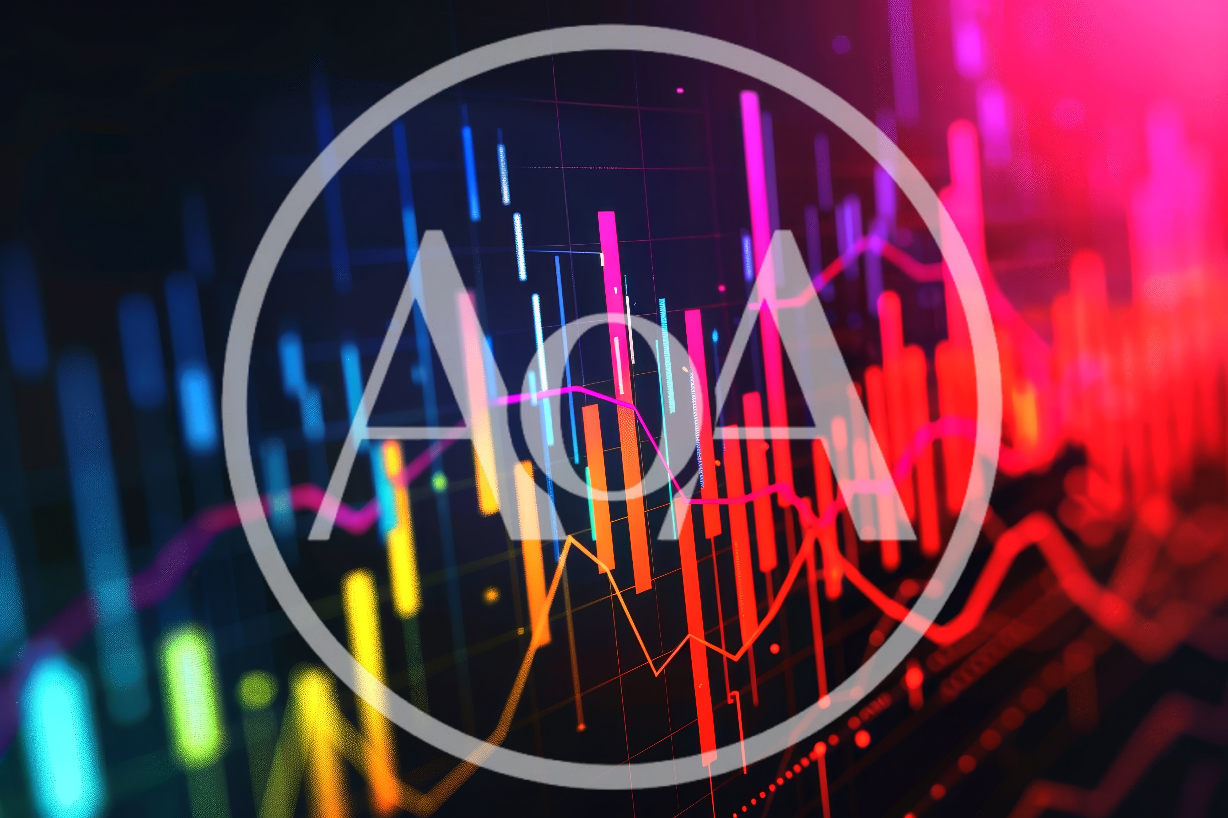 Abstract Financial Stock Market Data Visualization