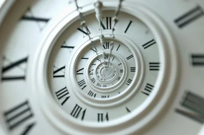 Surreal Infinite Droste Effect Clock Face