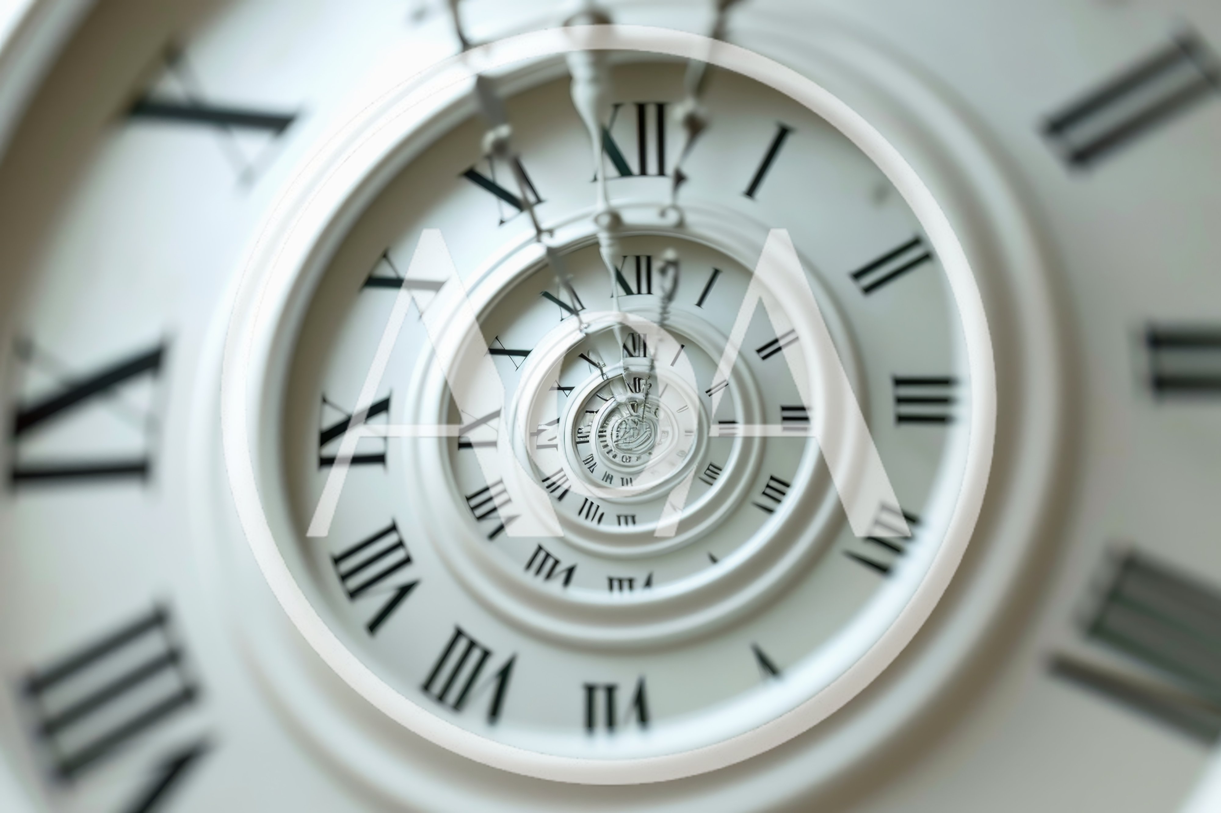 Surreal Infinite Droste Effect Clock Face