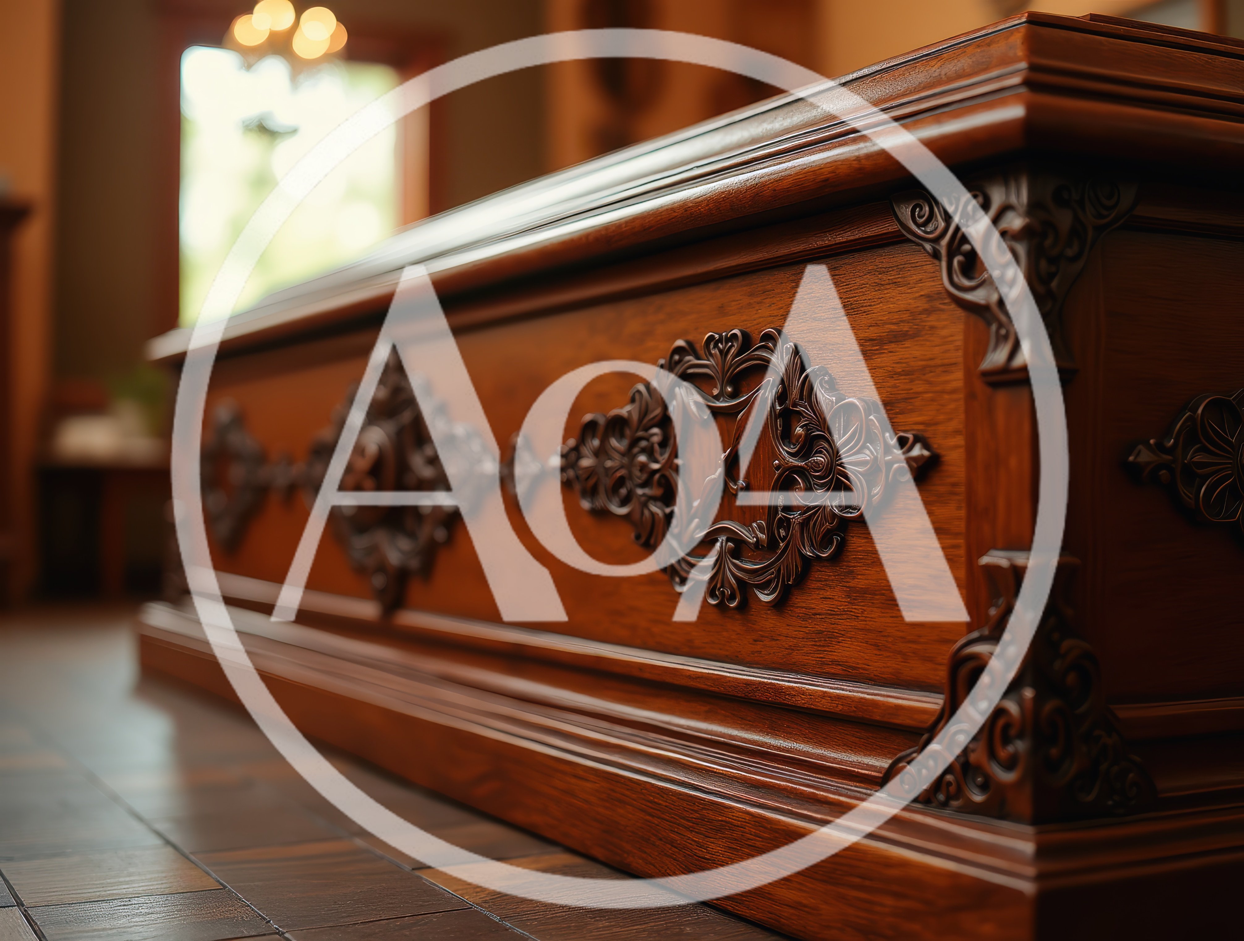 Ornate Carved Wooden Desk In A Classic Office