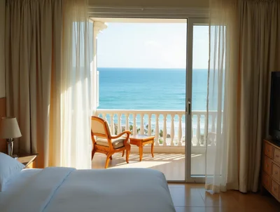 Luxury Hotel Room With Ocean View Balcony