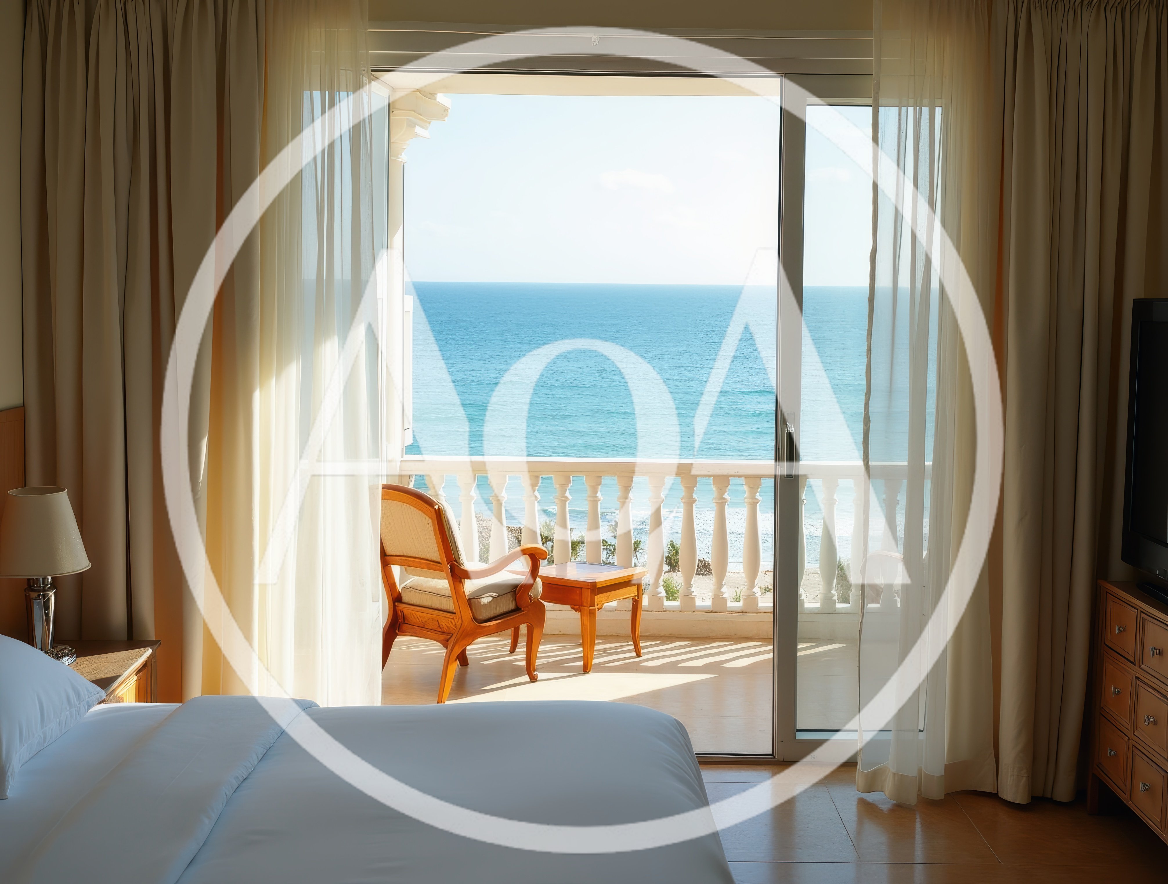 Luxury Hotel Room With Ocean View Balcony