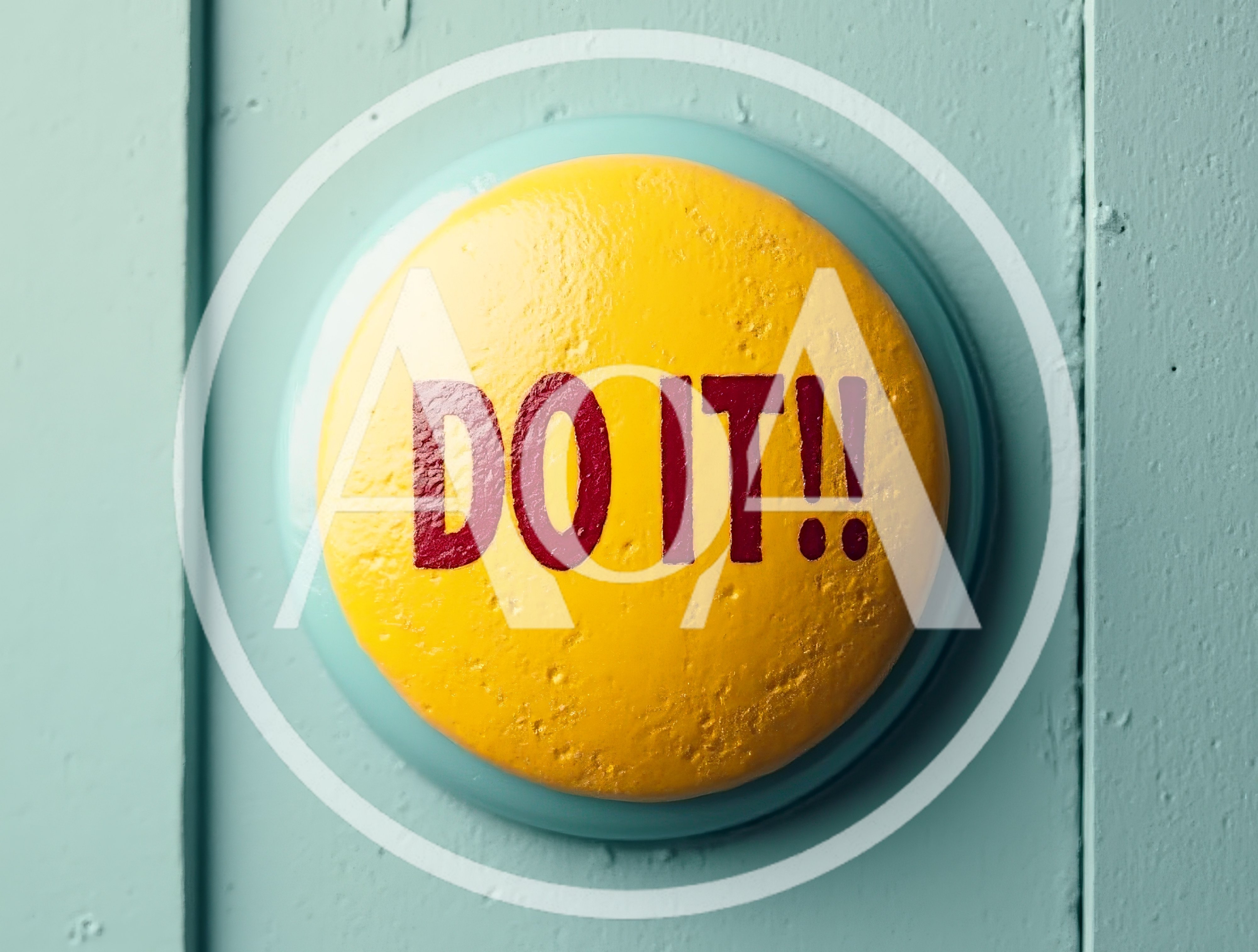 Yellow Push Button With Do It Text