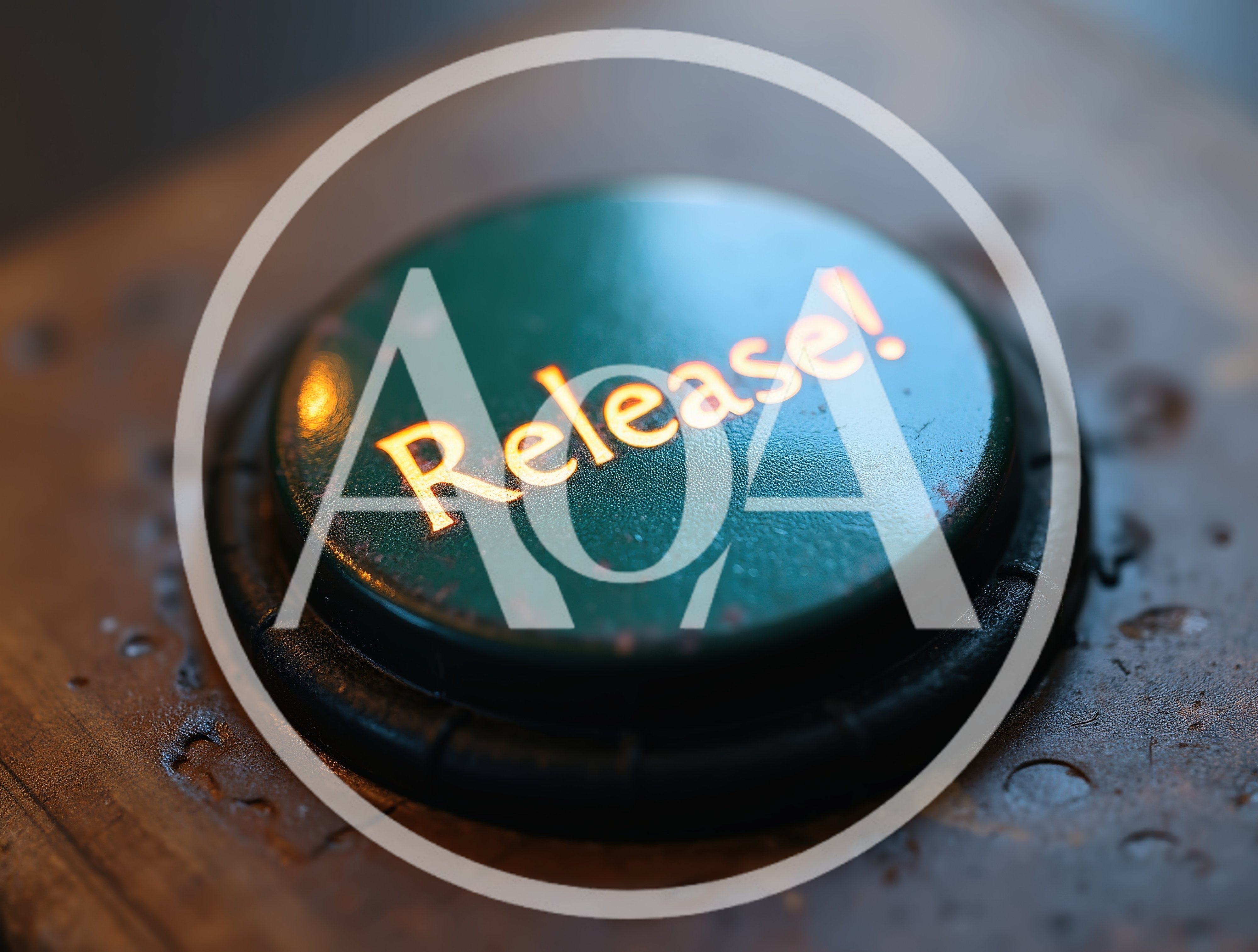 Close Up Of A Green Industrial Release Button