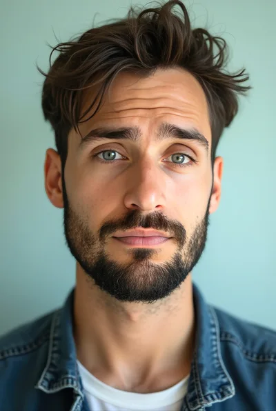 Portrait Of A Young Man With A Beard