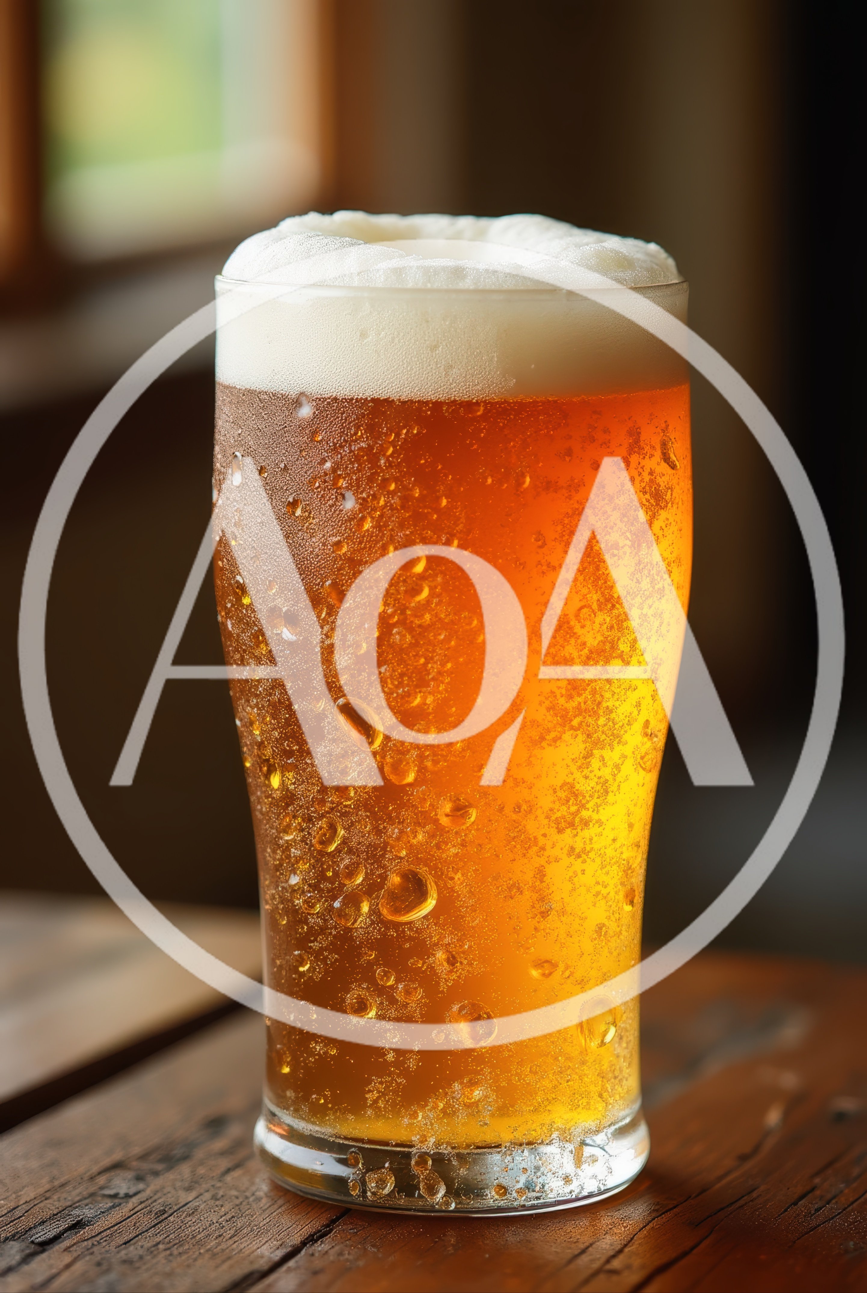Cold Glass Of Refreshing Golden Beer