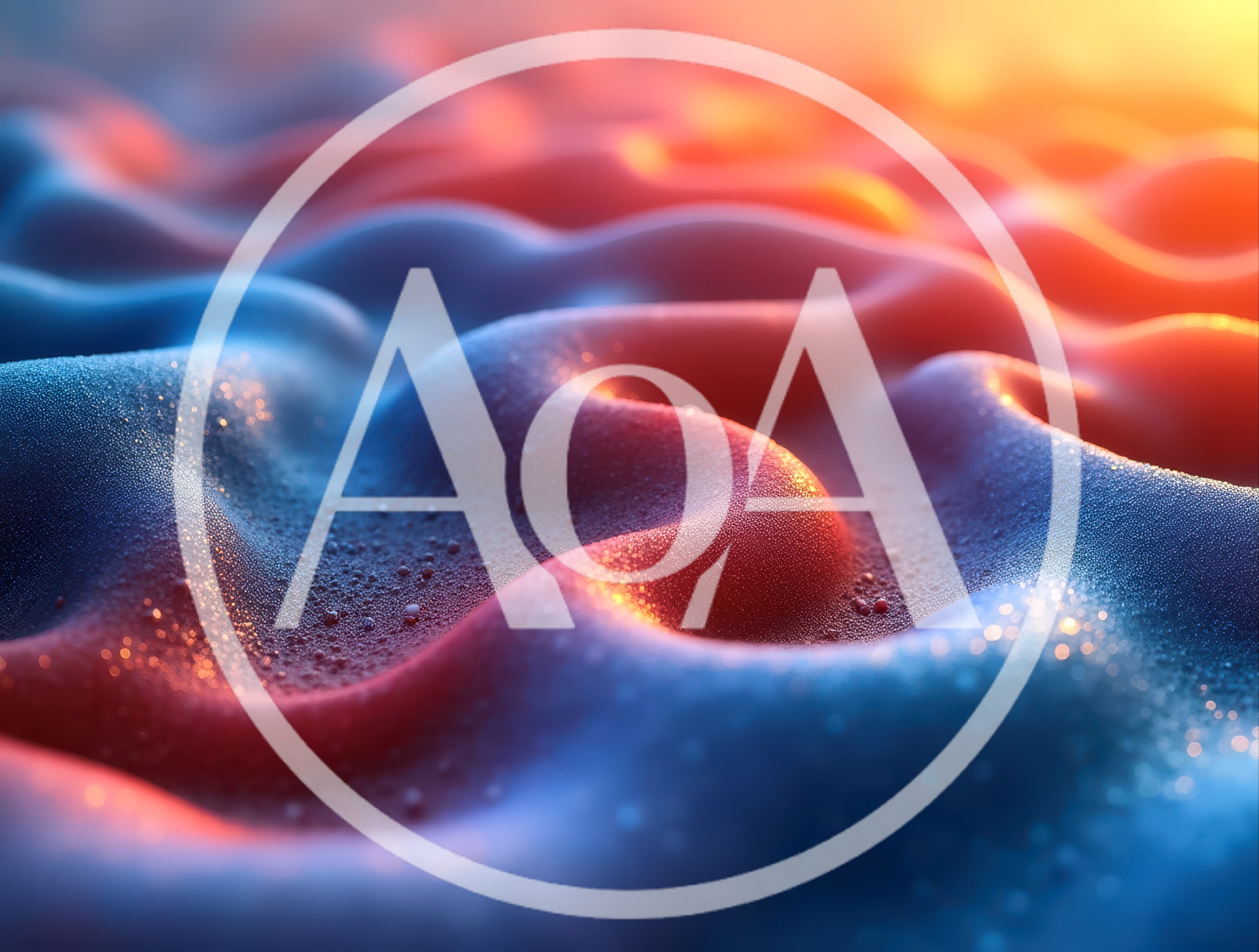 Abstract Wavy Surface With Glowing Particles And Soft Lighting