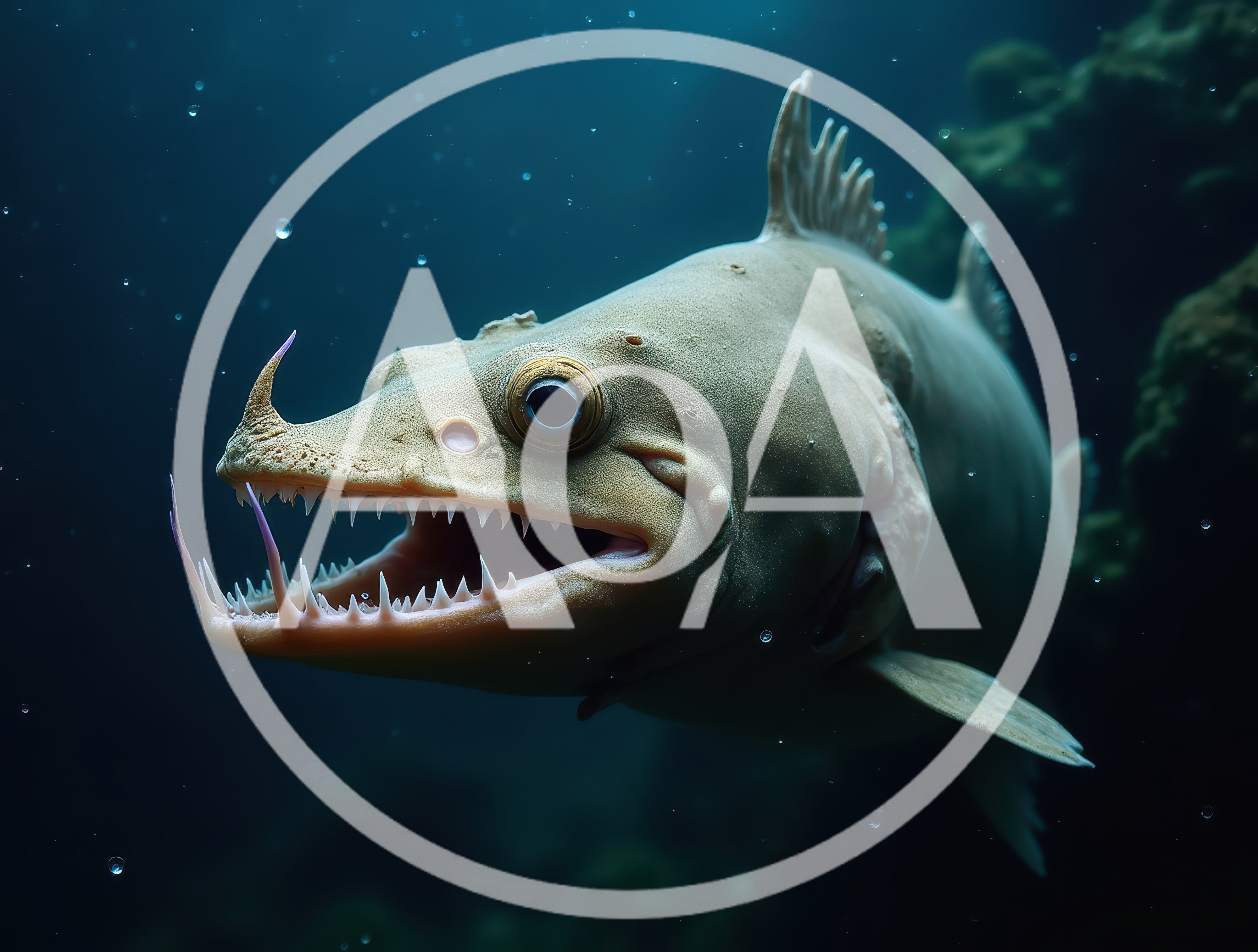 Deep Sea Predator Fish With Sharp Teeth