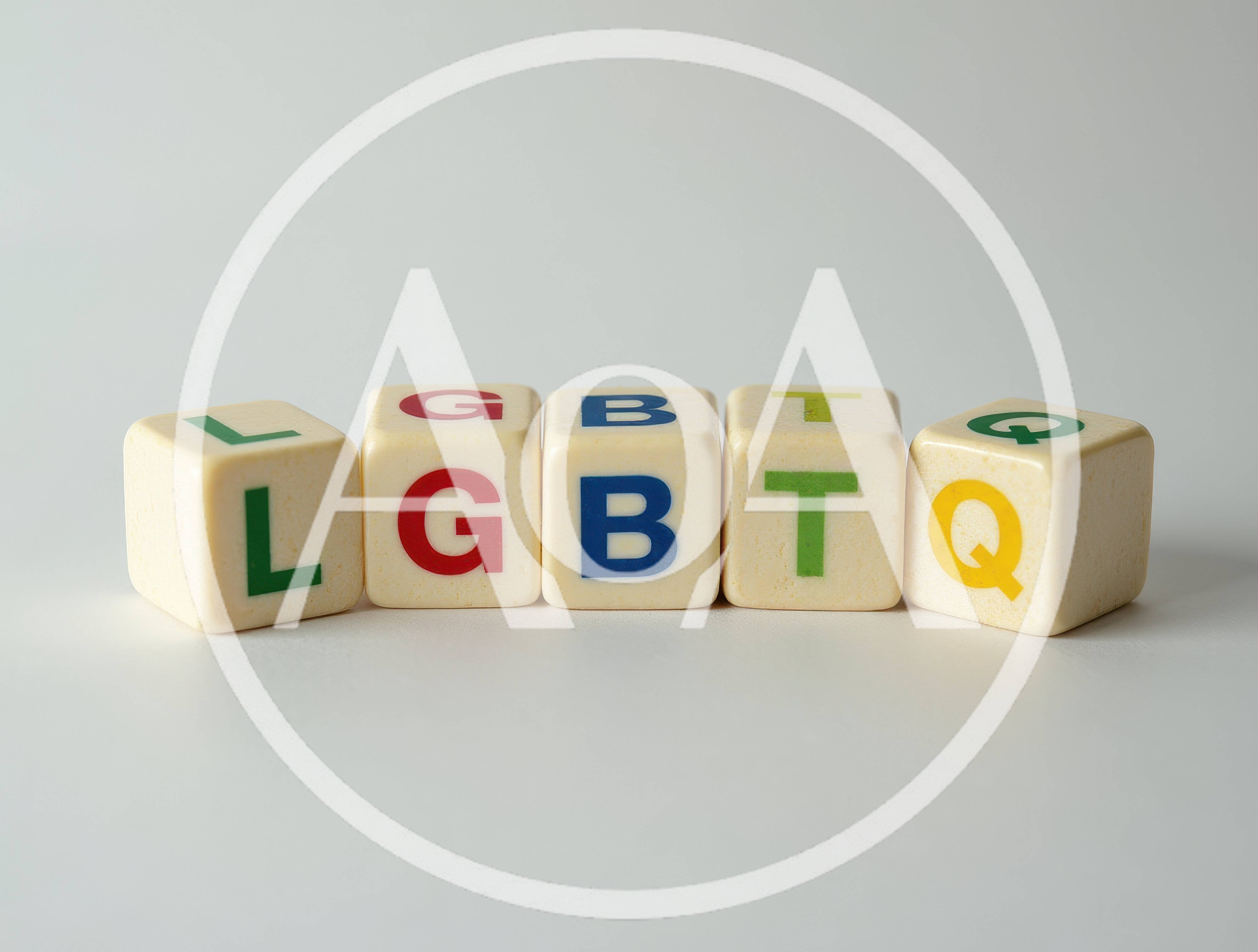LGBTQ Letters On Plastic Toy Blocks