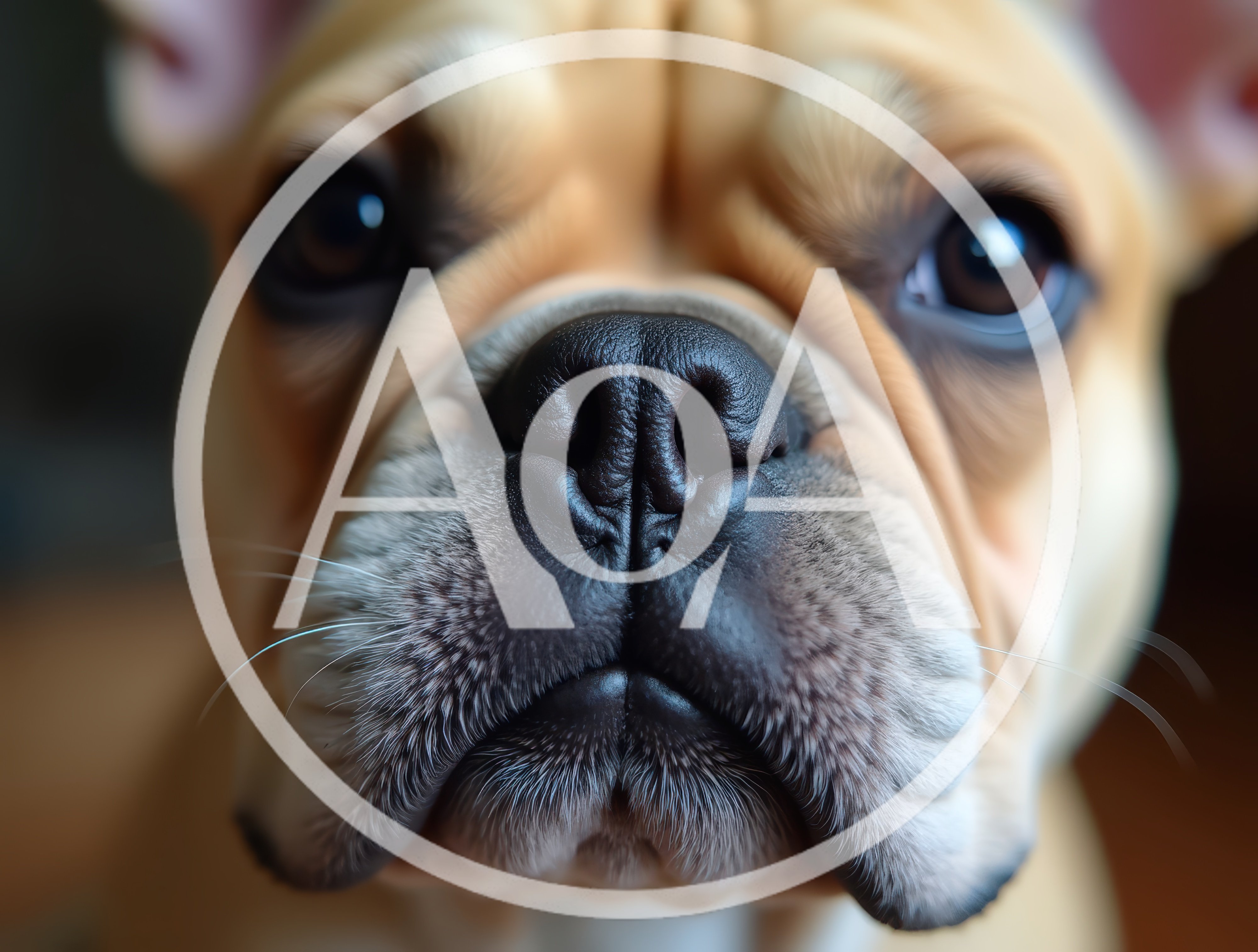 Close Up Portrait Of A French Bulldog