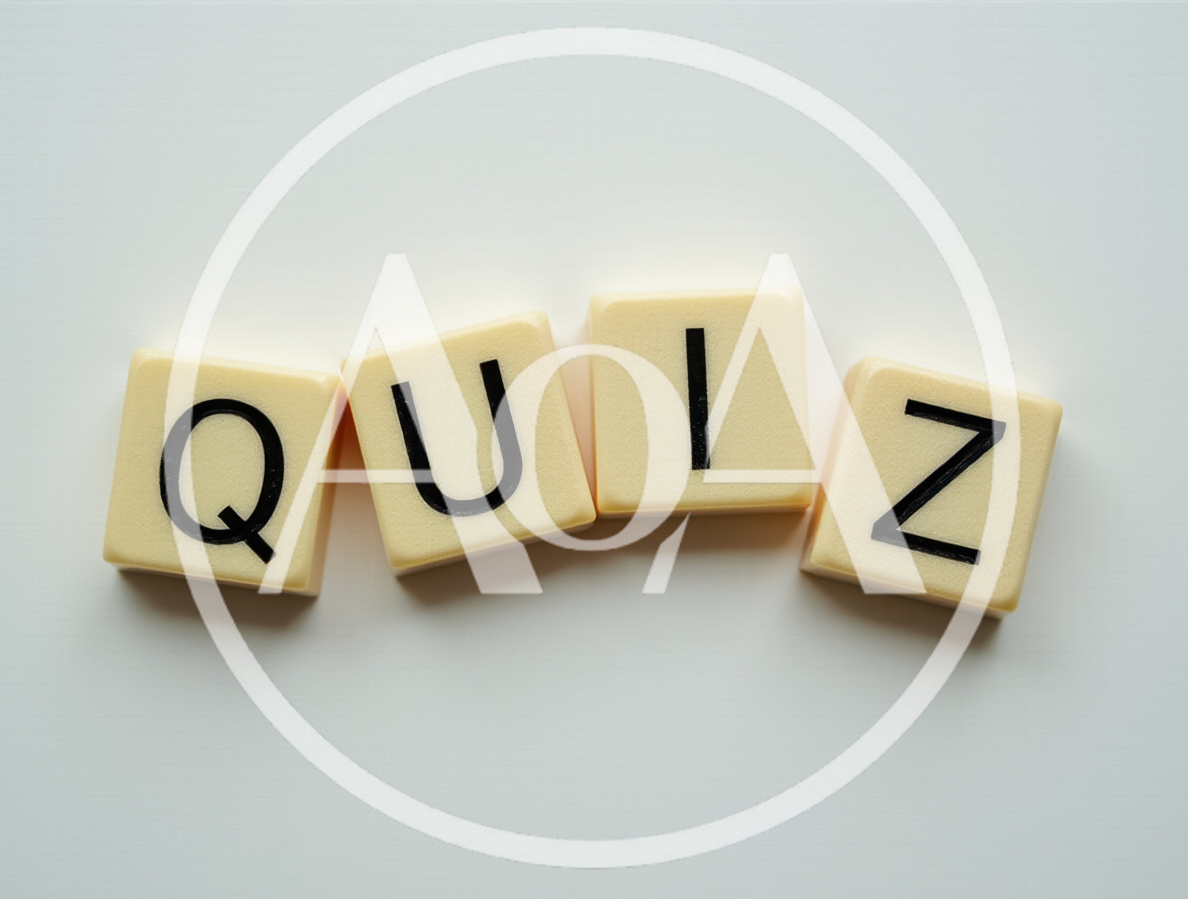 Scrabble Tiles Spelling The Word Quiz