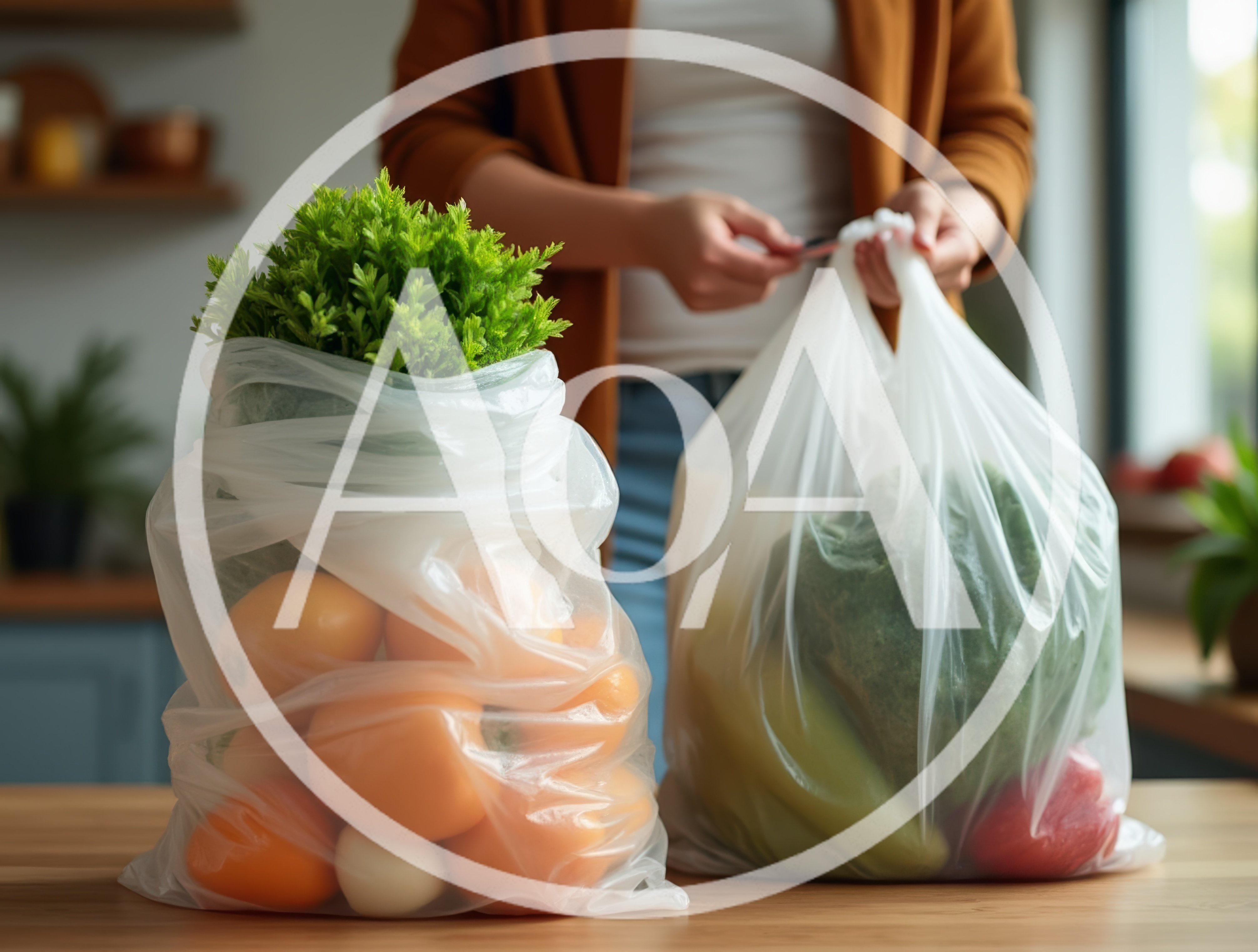 Person Unpacking Fresh Groceries In A Kitchen