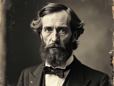Vintage Portrait Of A Distinguished Bearded Gentleman