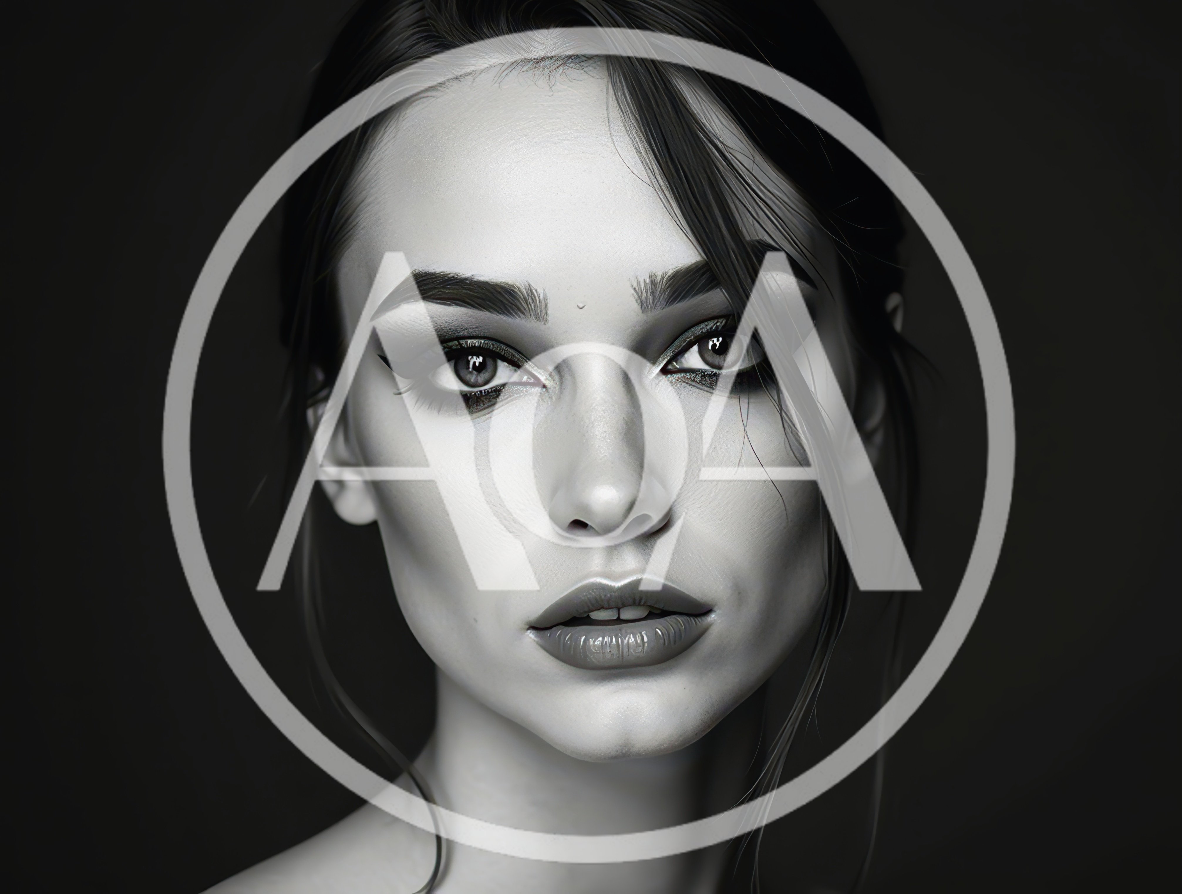 Portrait Of A Beautiful Woman With Dramatic Makeup