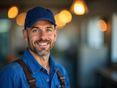 Portrait Of A Smiling Male Construction Worker