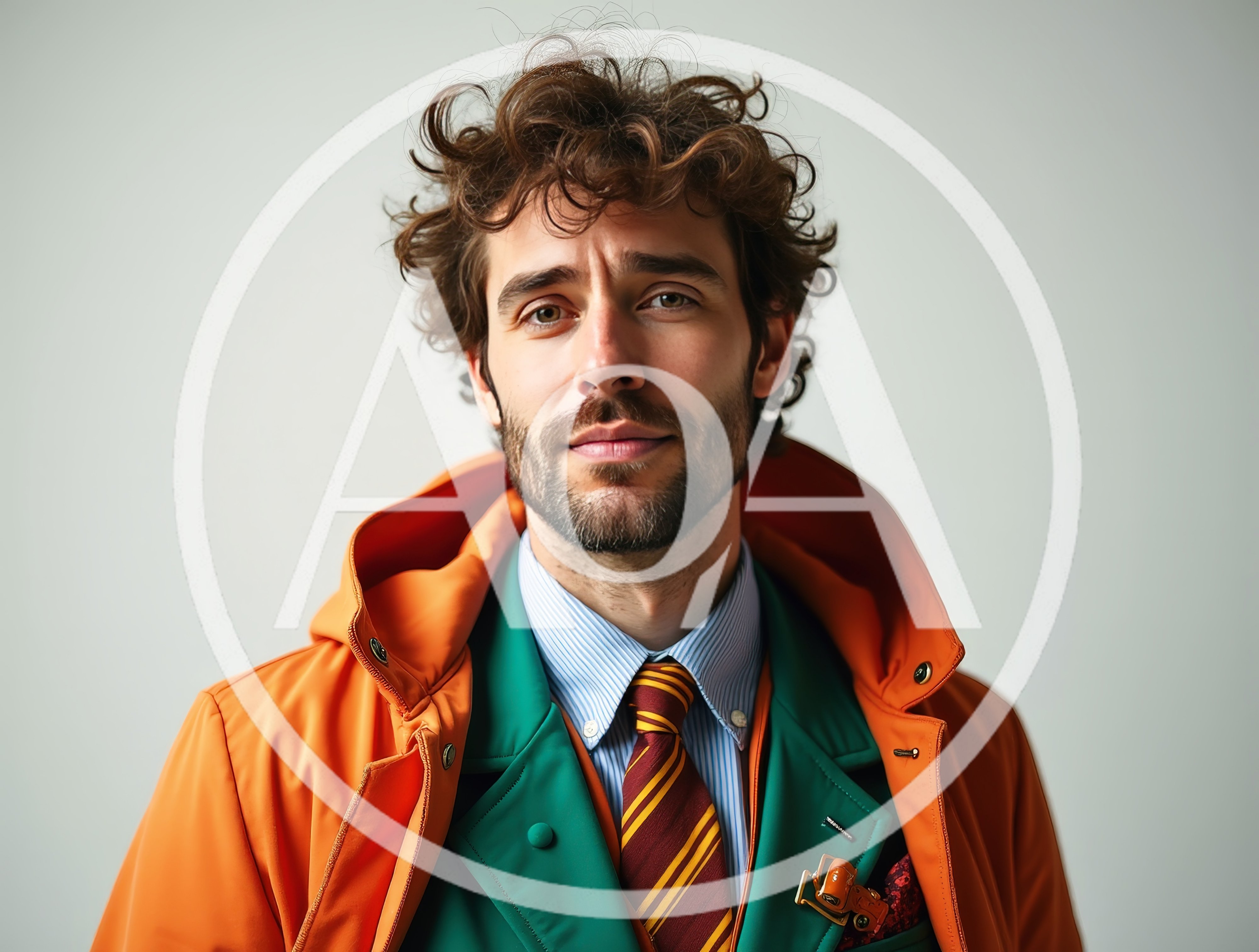 Portrait Of A Stylish Man In Layered Clothing