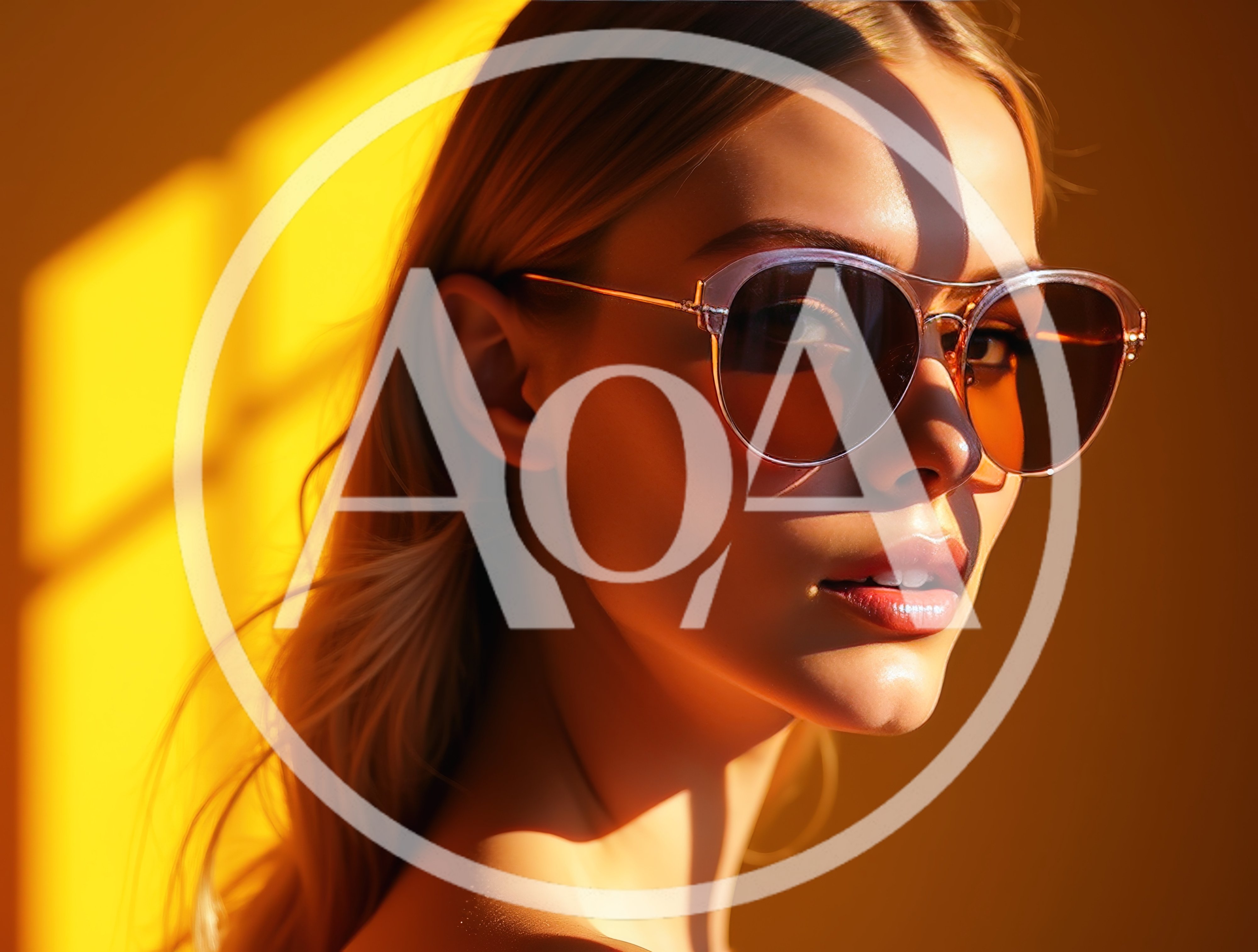 Portrait Of A Woman Wearing Stylish Sunglasses