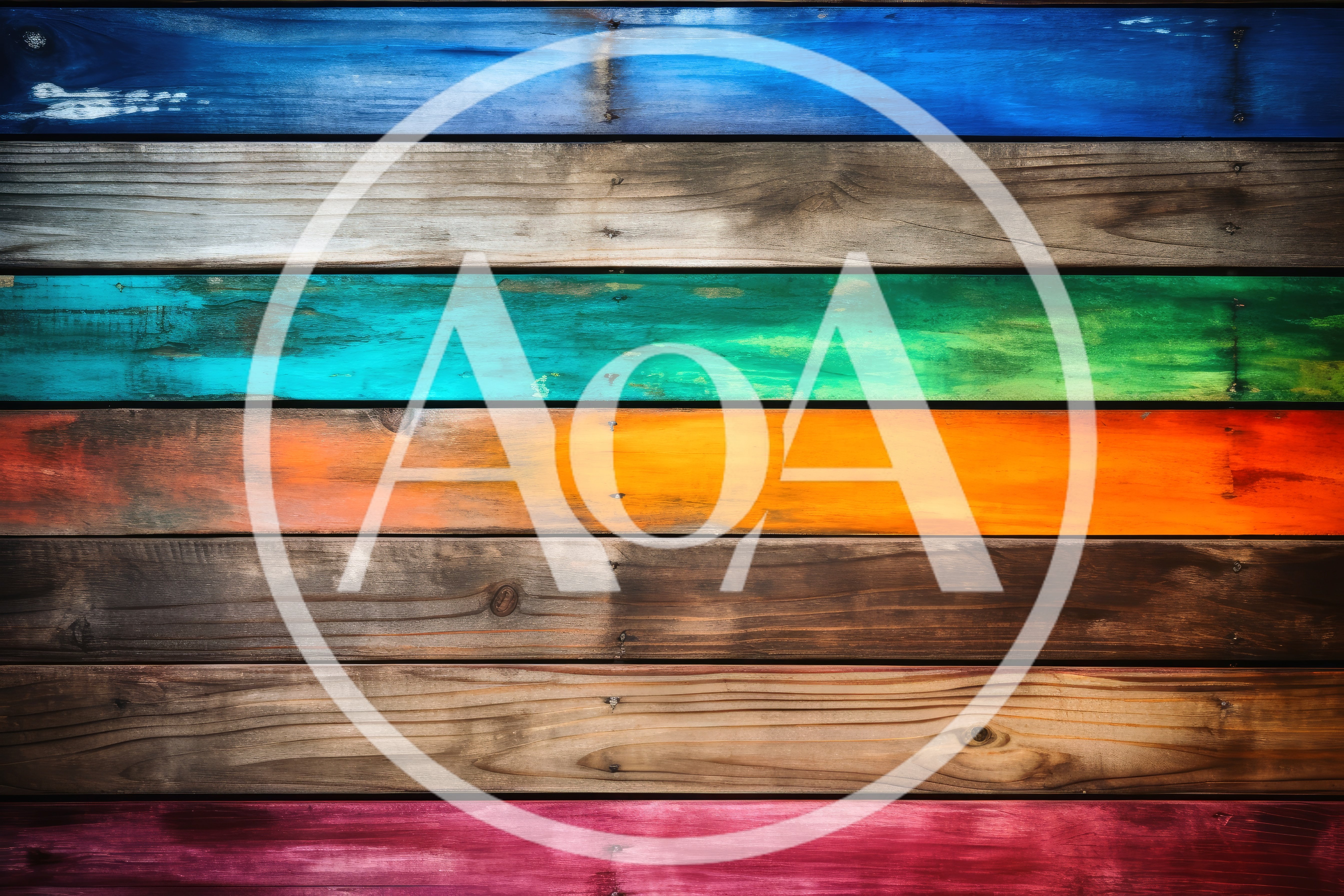 Multicolor Painted Wooden Planks Background