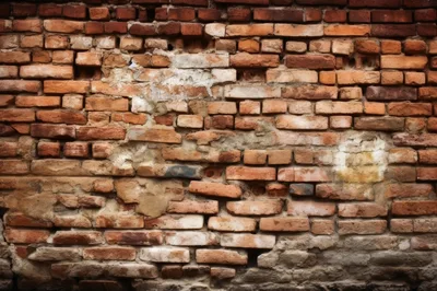 Weathered Old Red Brick Wall Texture