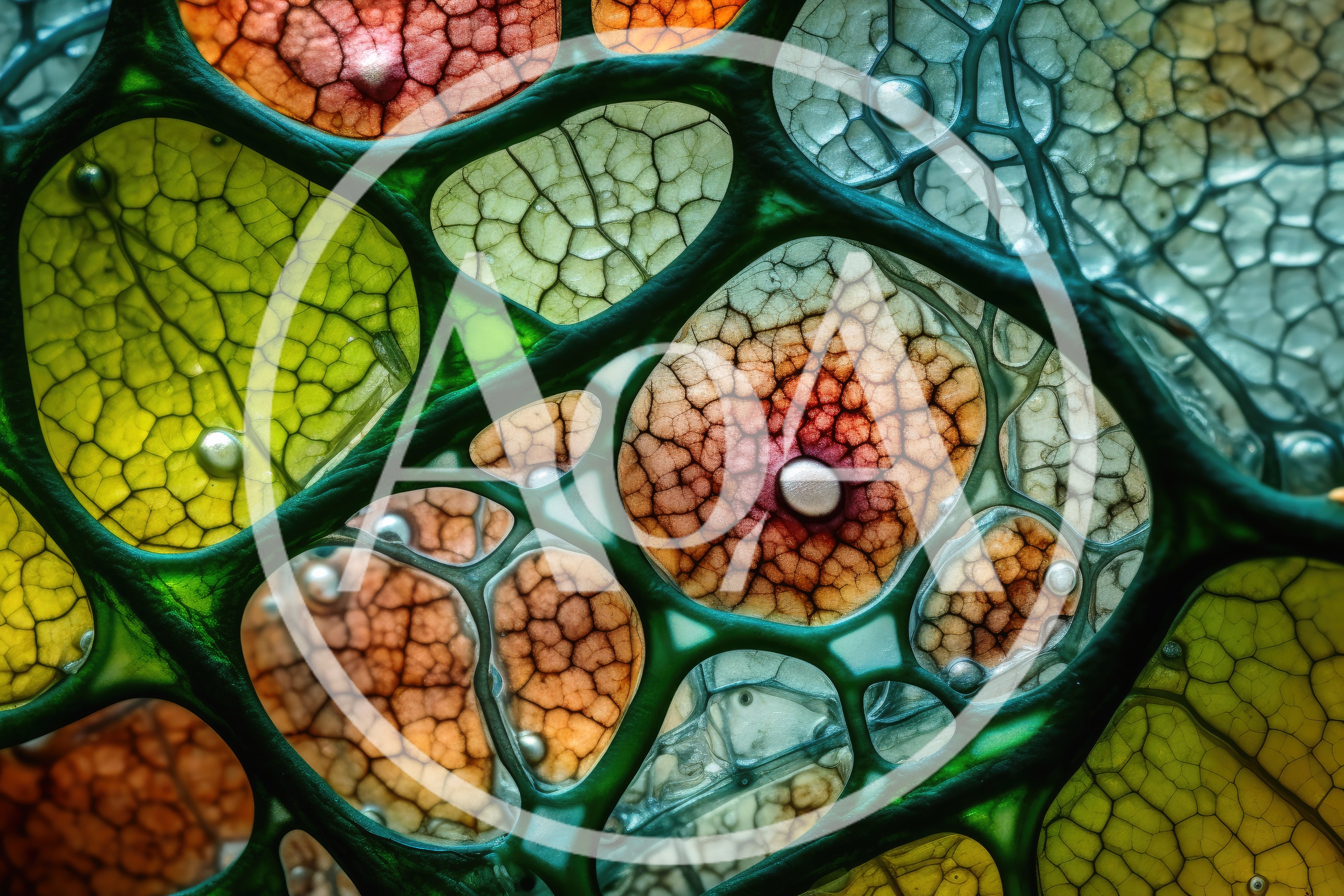 Abstract Macro View Of Organic Cellular Structures