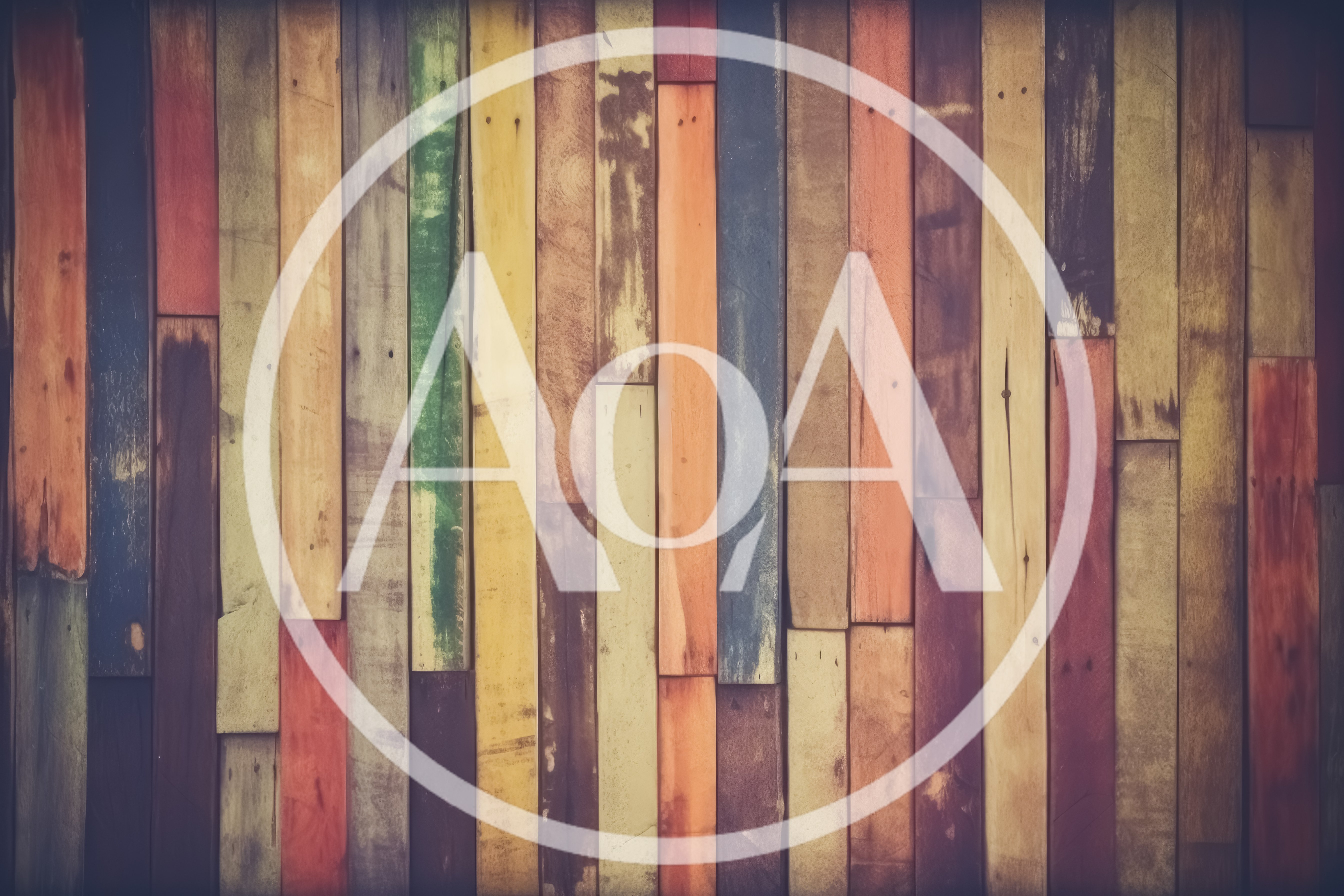 Multicolor Painted Wooden Planks Wall Background