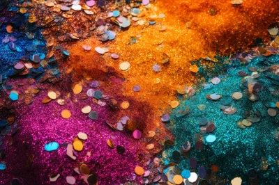 Vibrant Multicolored Glitter Texture Background