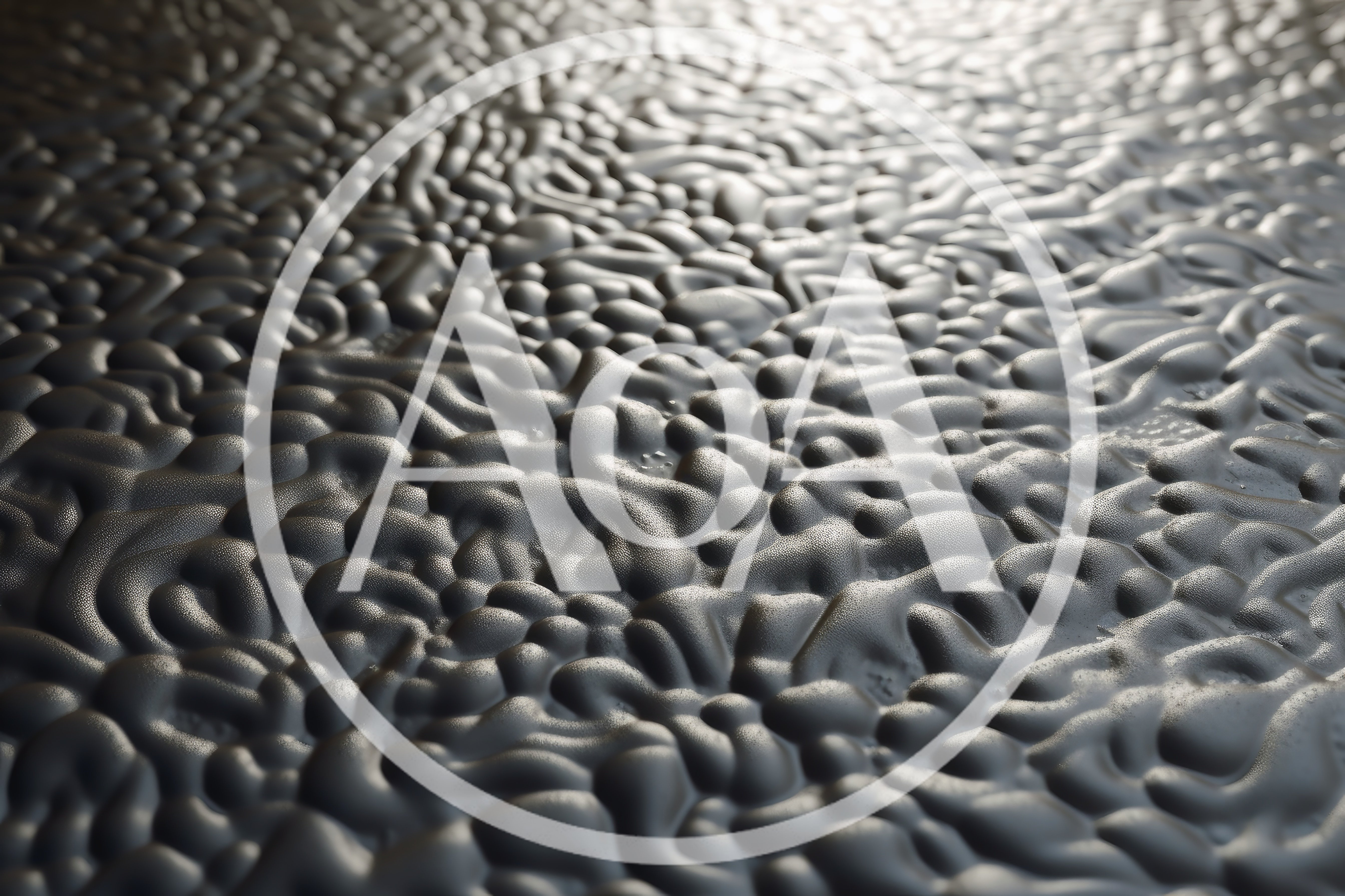 Abstract Dark Liquid Surface With Rippling Texture
