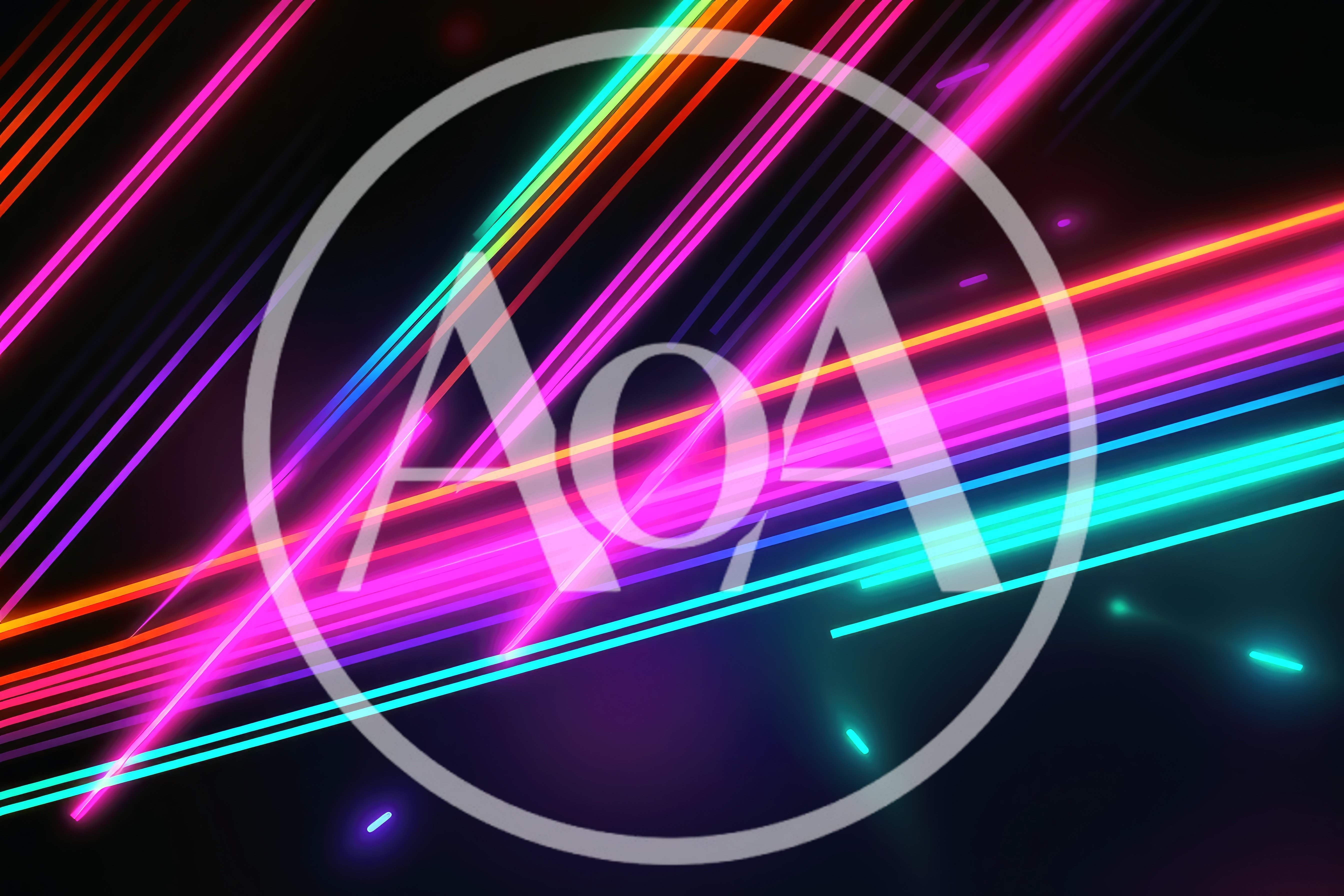 Abstract Neon Light Streaks Motion Background