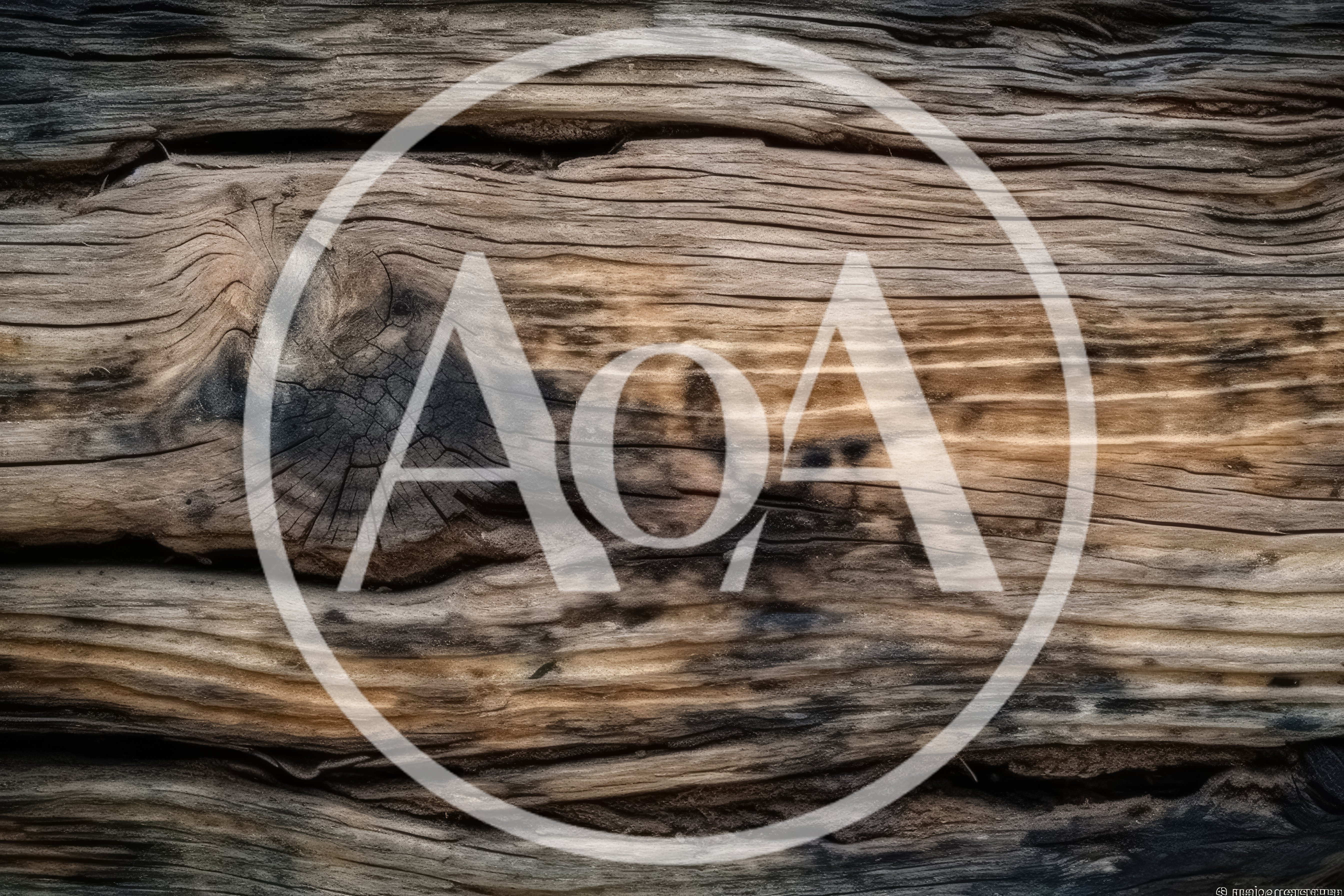 Weathered Wooden Log Texture With Natural Knot