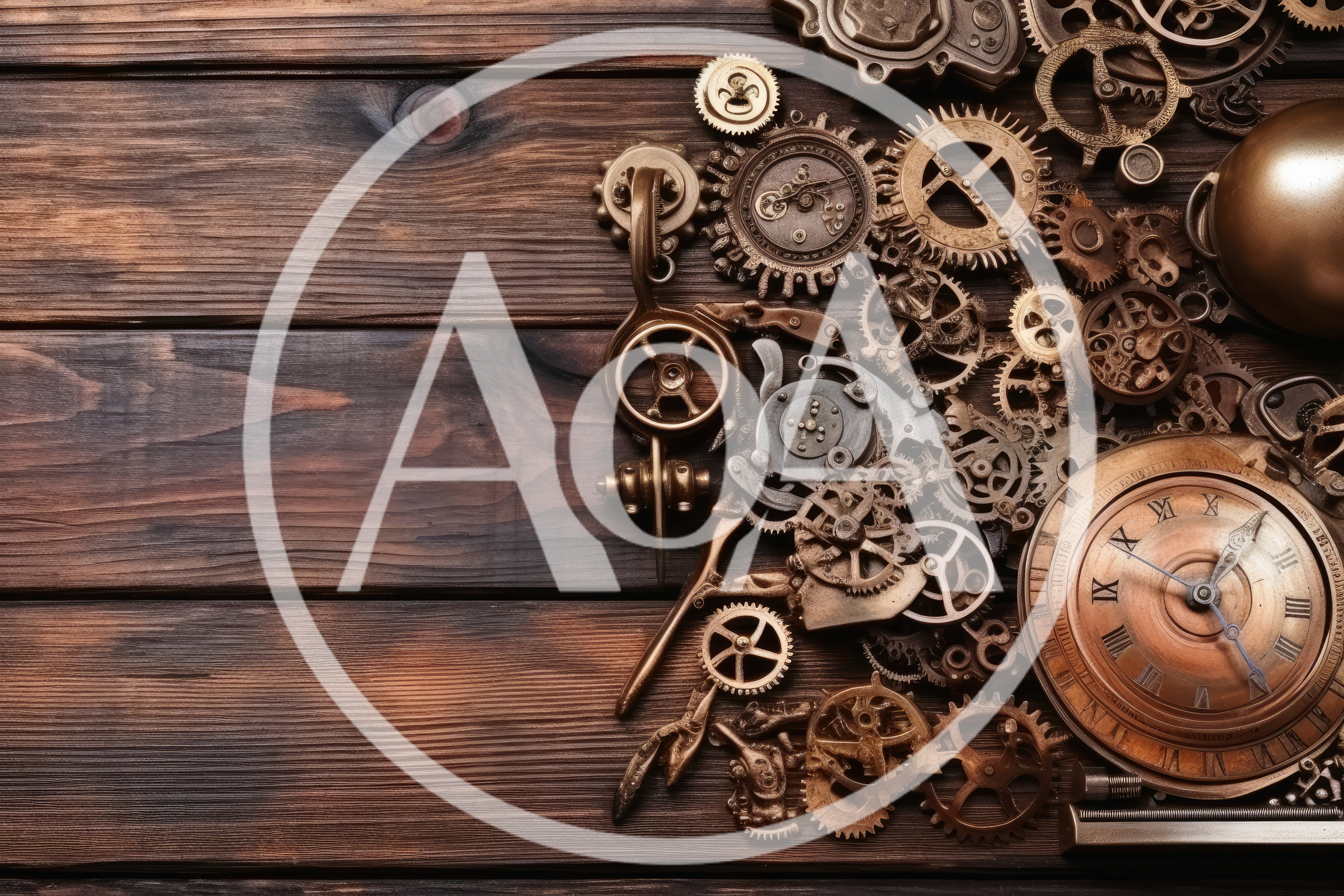 Steampunk Clockwork Gears and Antique Watch Parts