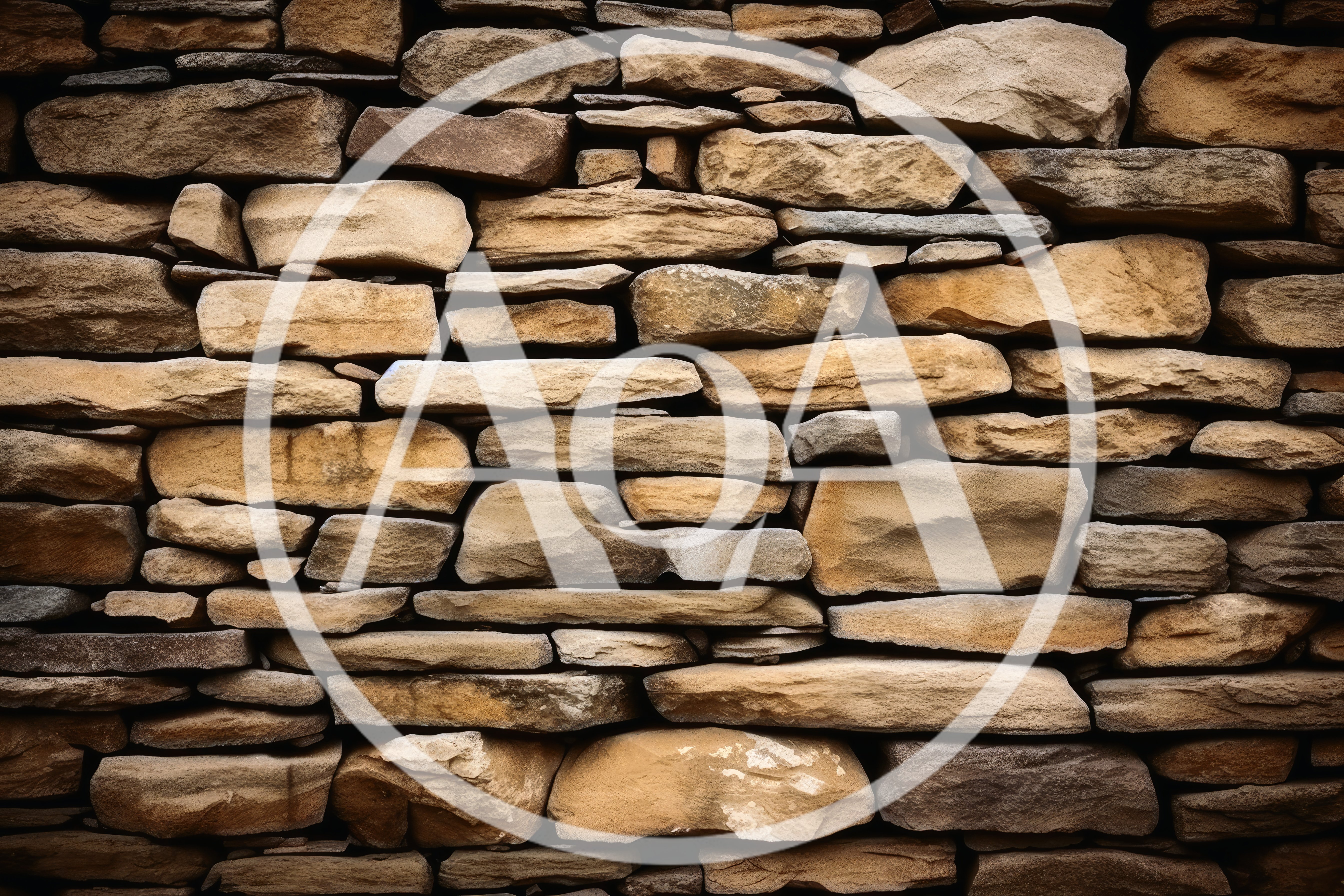 Rustic Dry Stack Stone Wall Texture