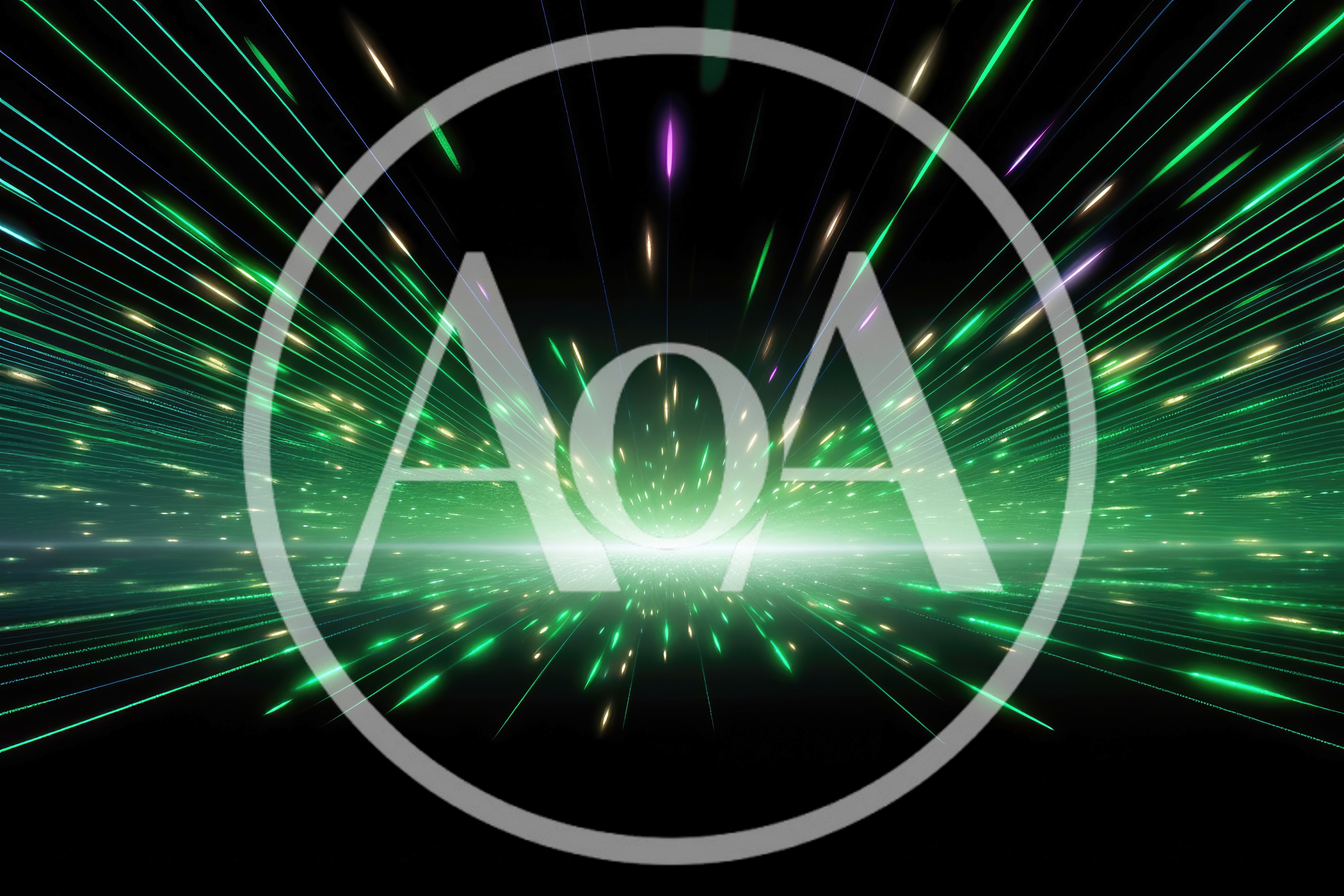 Abstract Digital Light Speed Warp Tunnel
