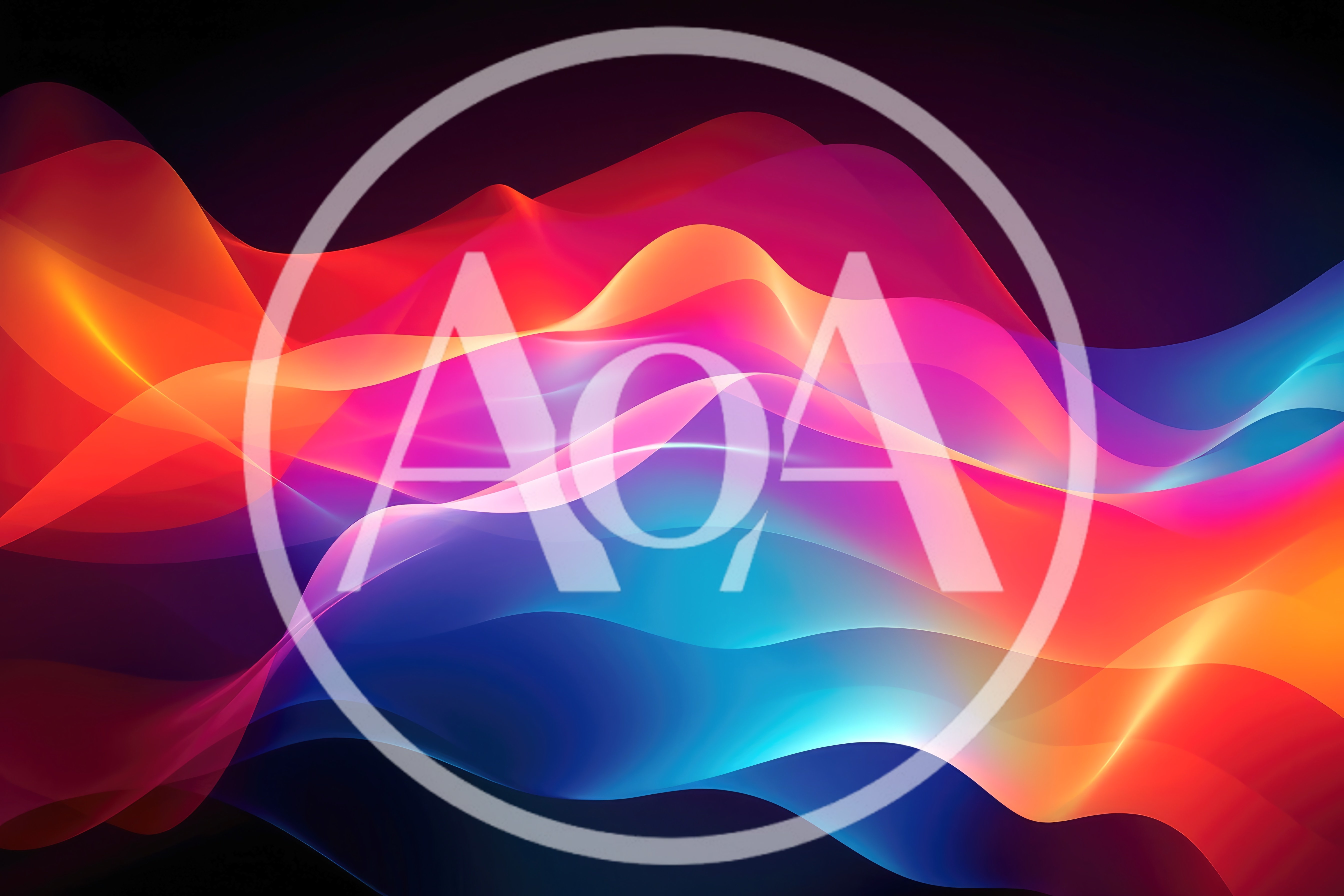 Abstract Colorful Wavy Fluid Motion Background