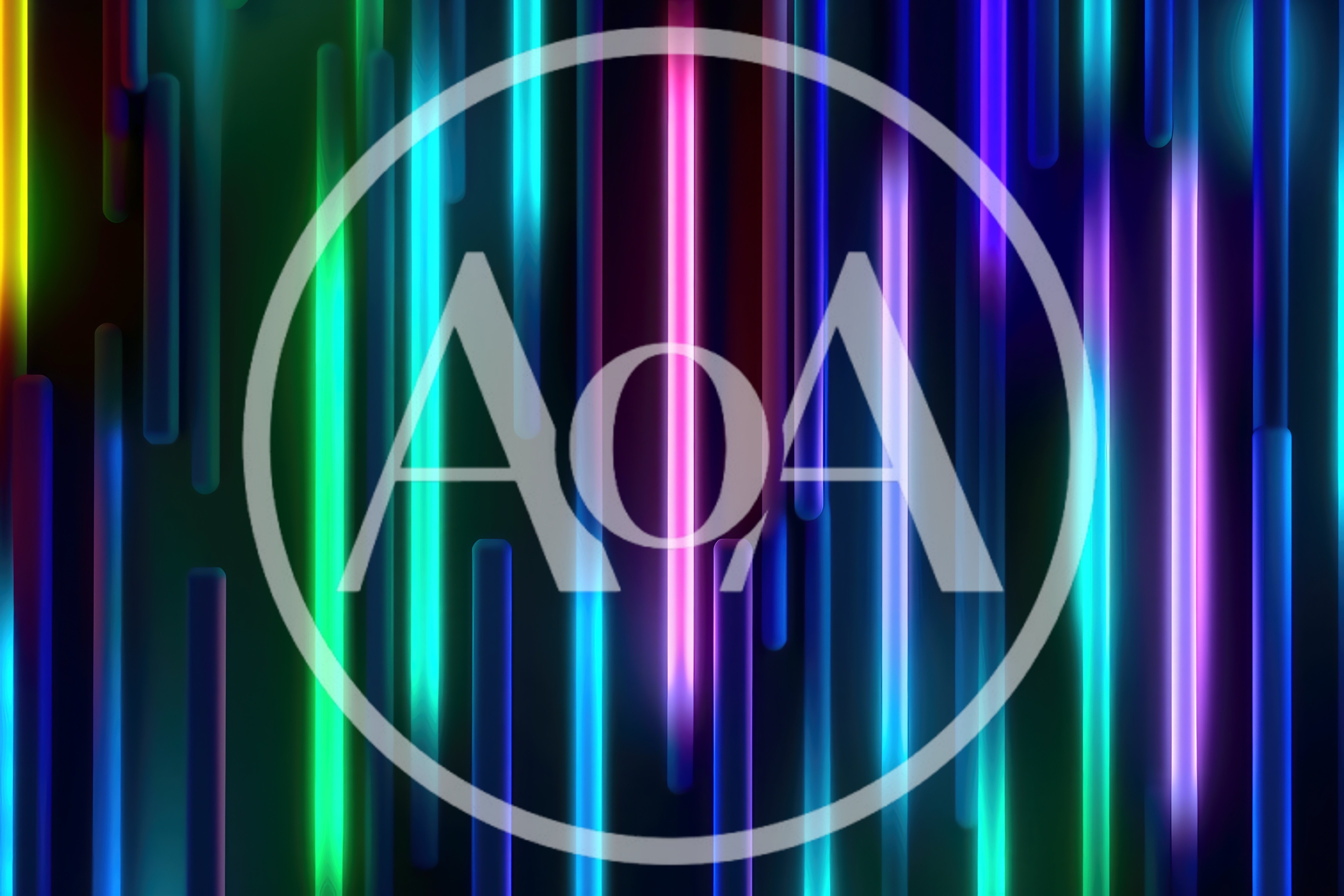 Abstract Neon Light Streaks Background