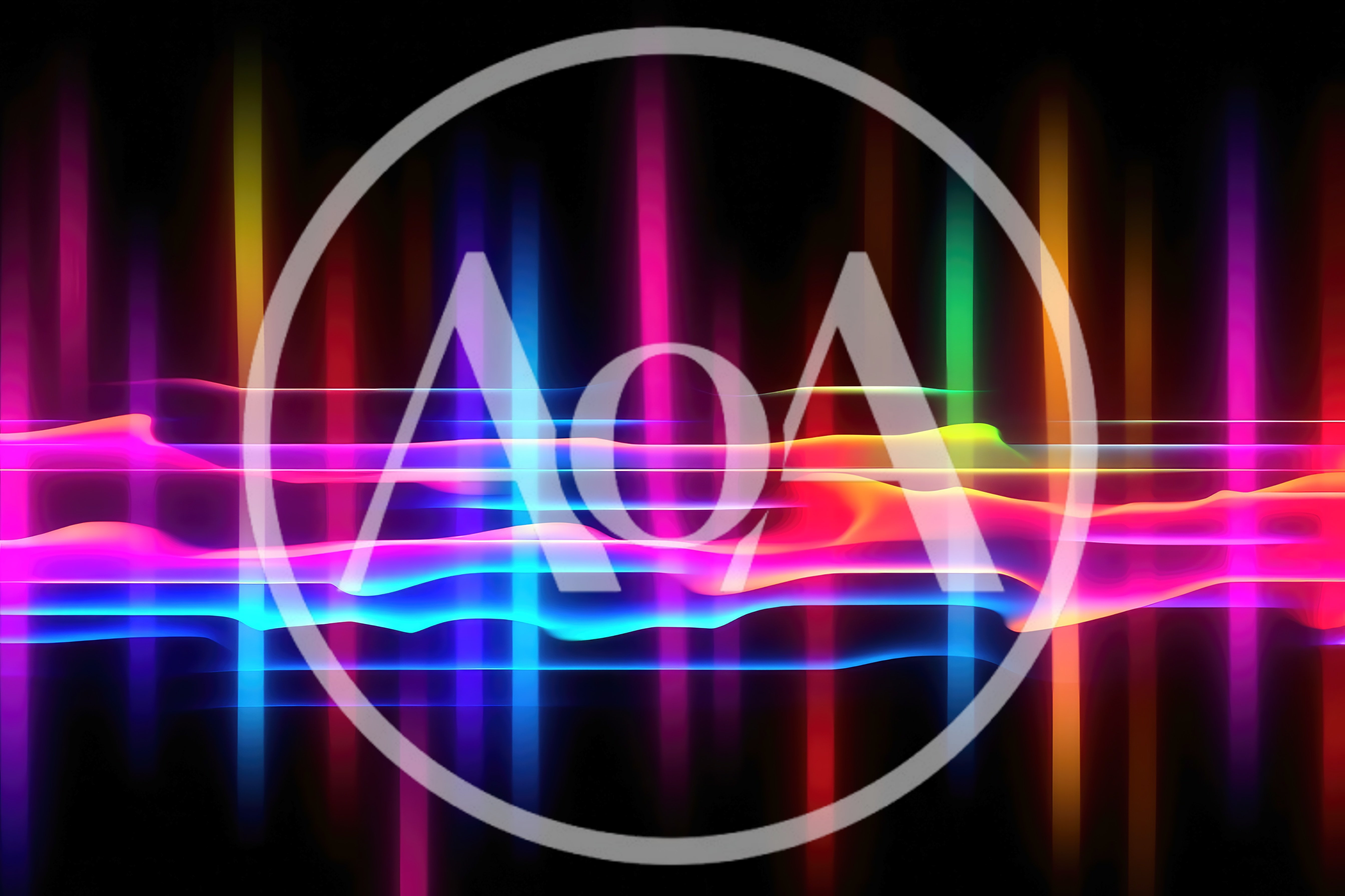 Abstract Neon Light Streaks and Glowing Wave Patterns