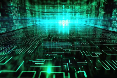 Digital Circuit Board Abstract Background