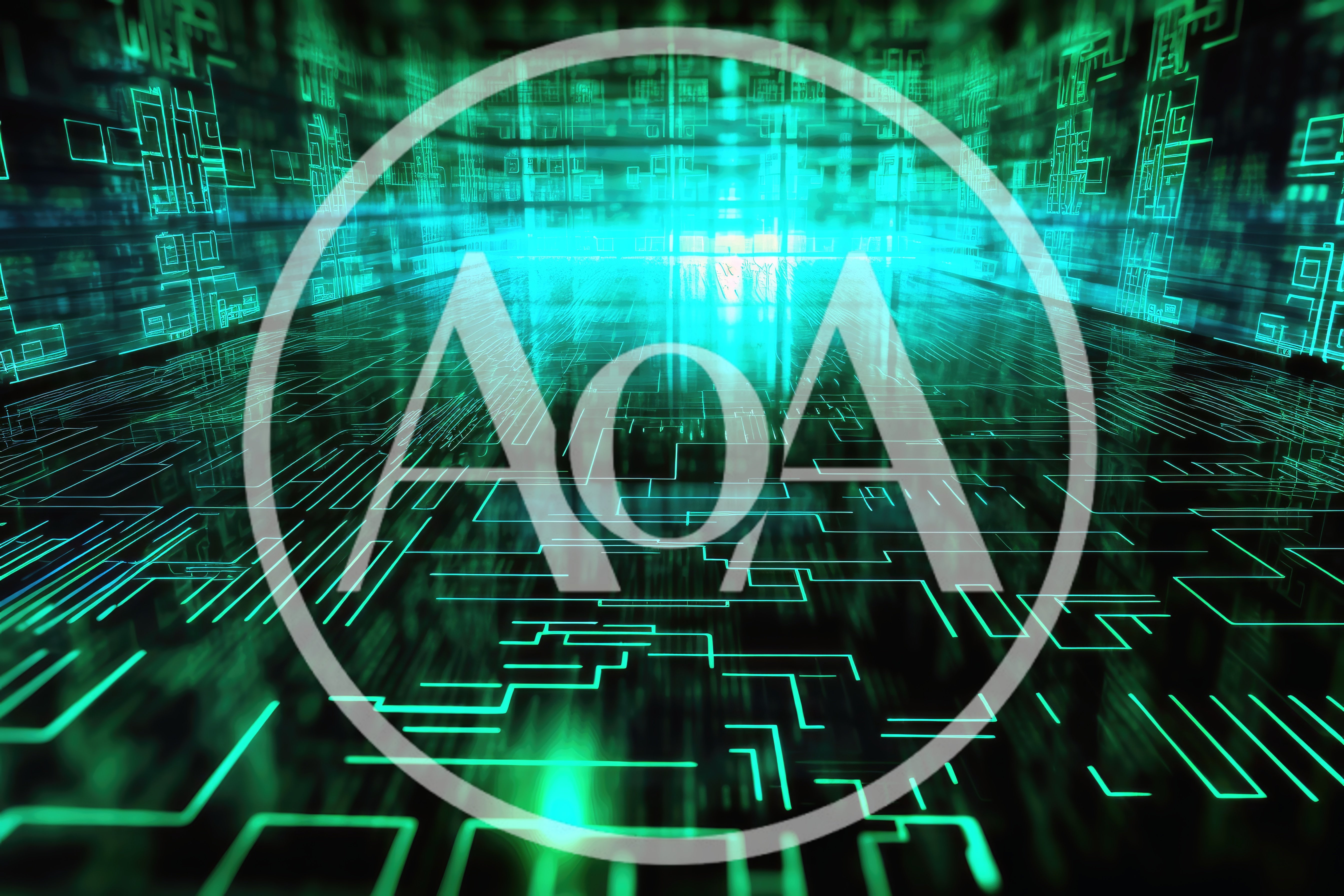 Digital Circuit Board Abstract Background