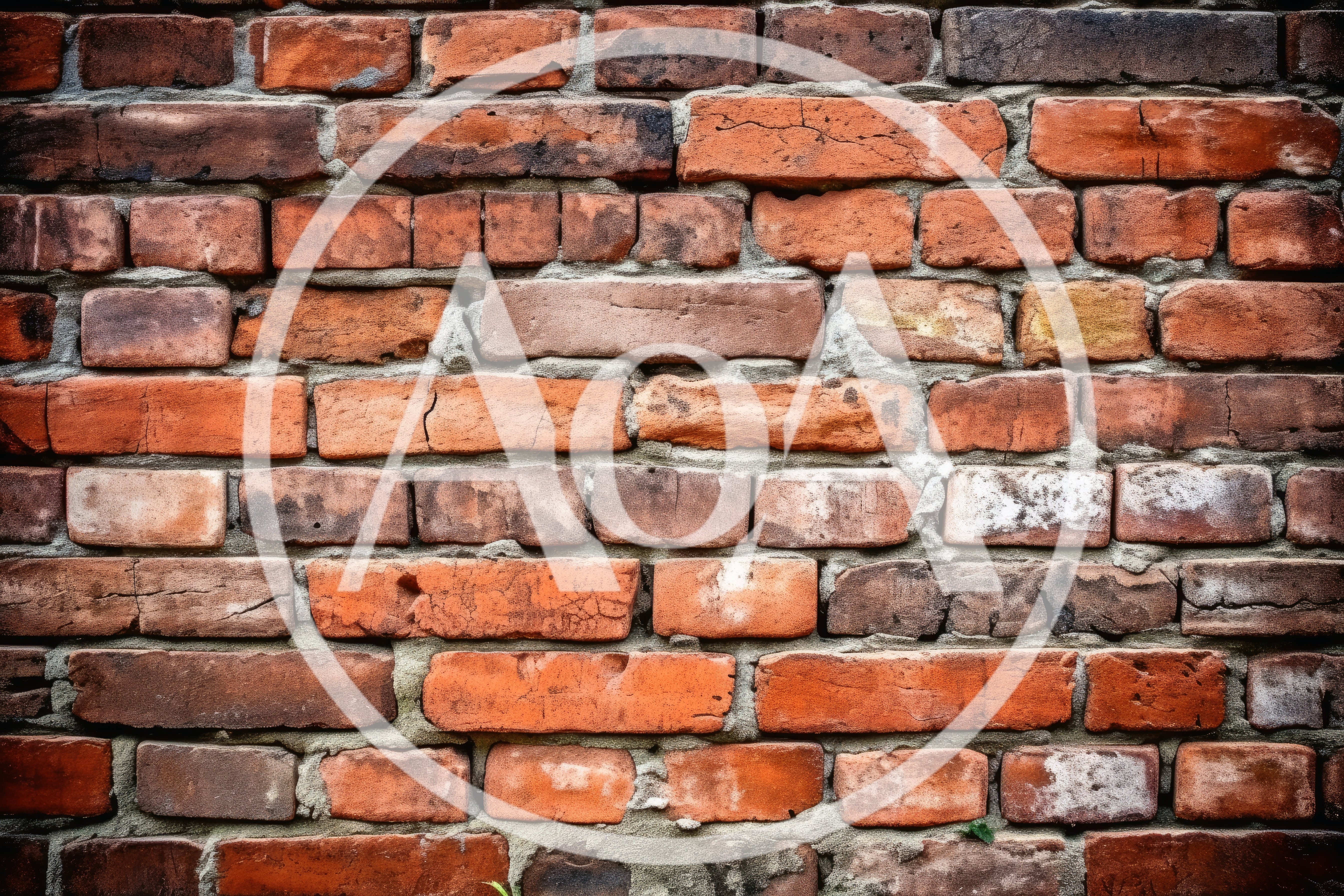 Weathered Red Brick Wall Texture Background