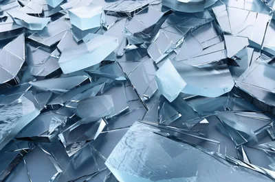 Abstract Background Of Shattered Glass Shards