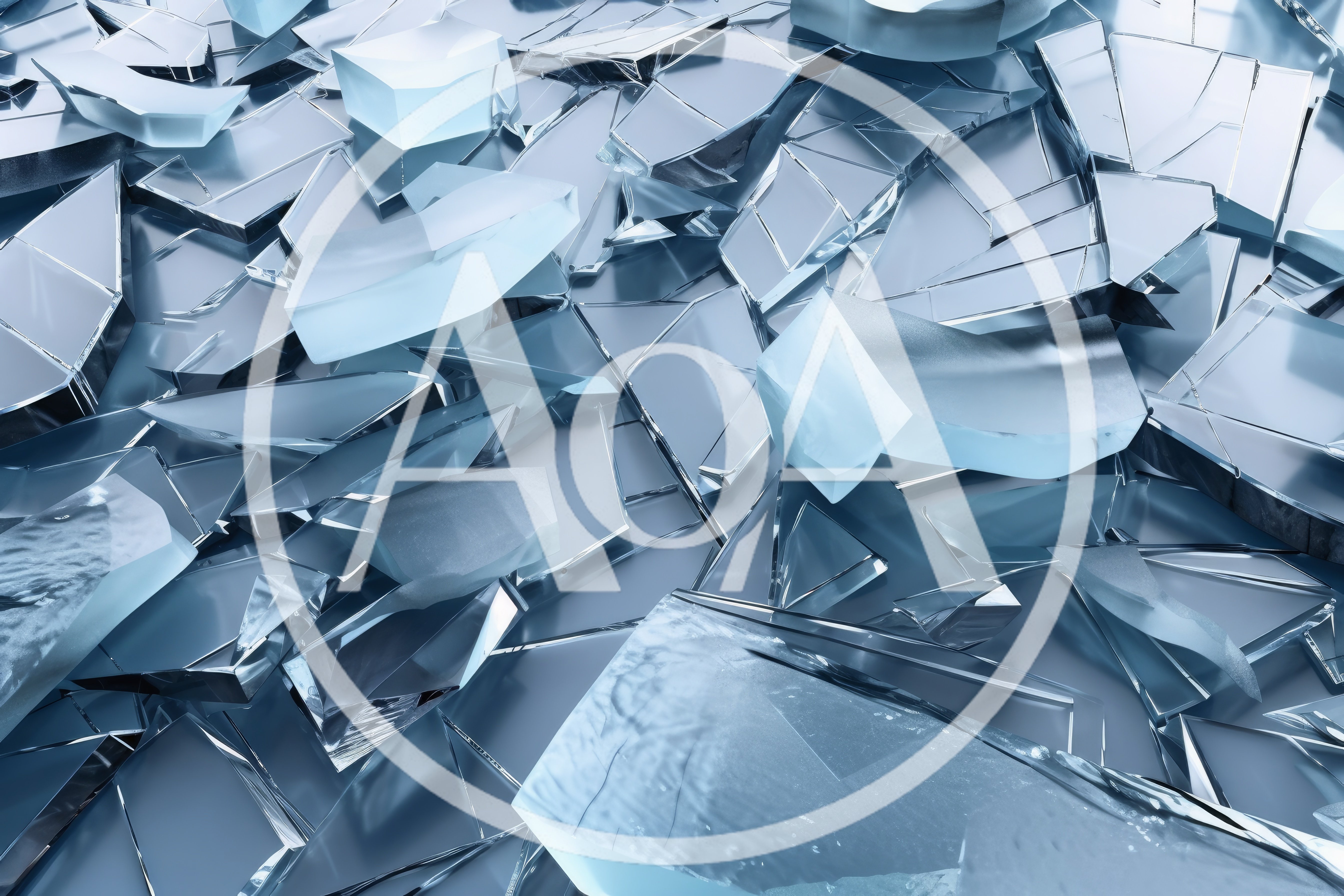 Abstract Background Of Shattered Glass Shards
