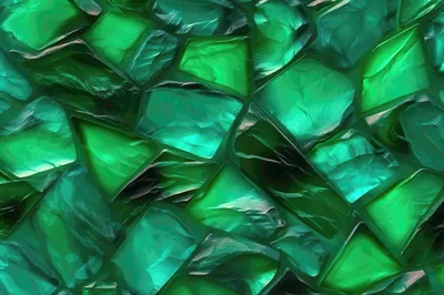 Abstract Green Gemstone Mosaic Texture Background