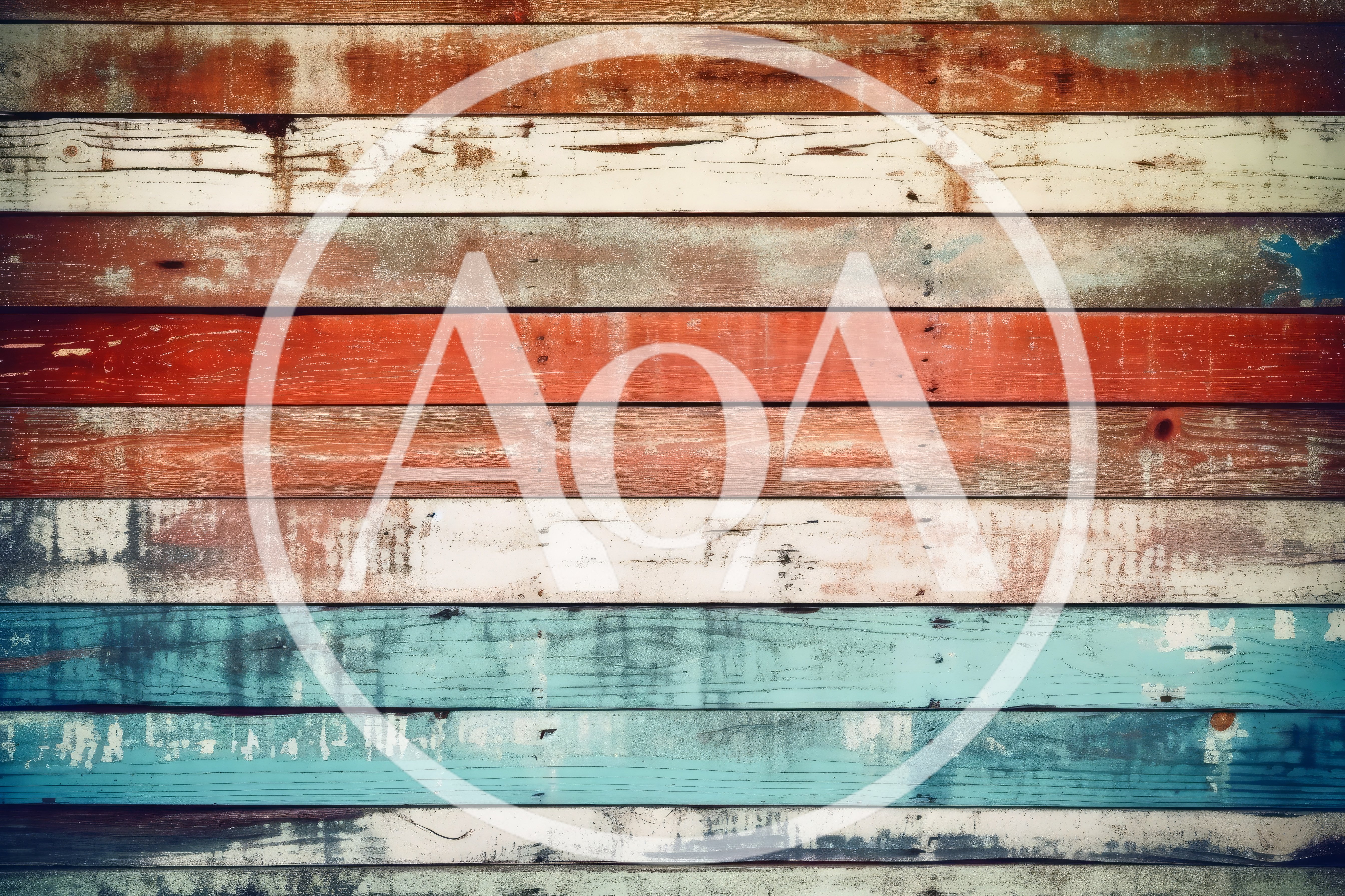 Distressed Multi Colored Painted Wooden Planks Background