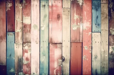 Weathered Multi Colored Wooden Planks Background