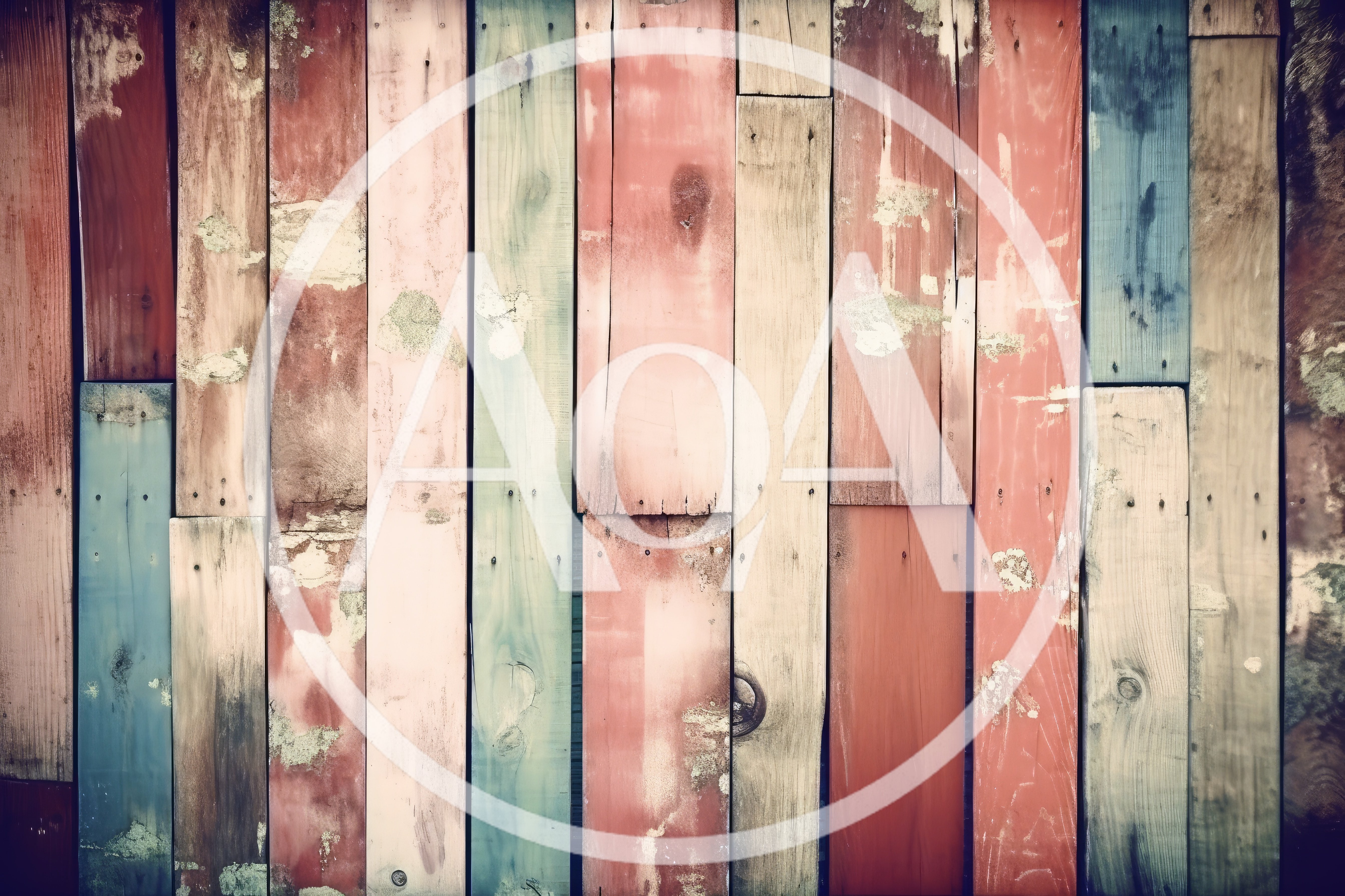 Weathered Multi Colored Wooden Planks Background