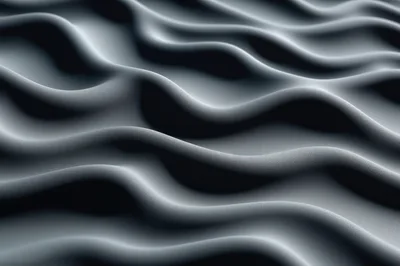 Abstract Grey Fabric Waves Background